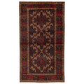 Ecarpetgallery Hand Knotted Teimani Dark Red Wool Rug 37 X 67