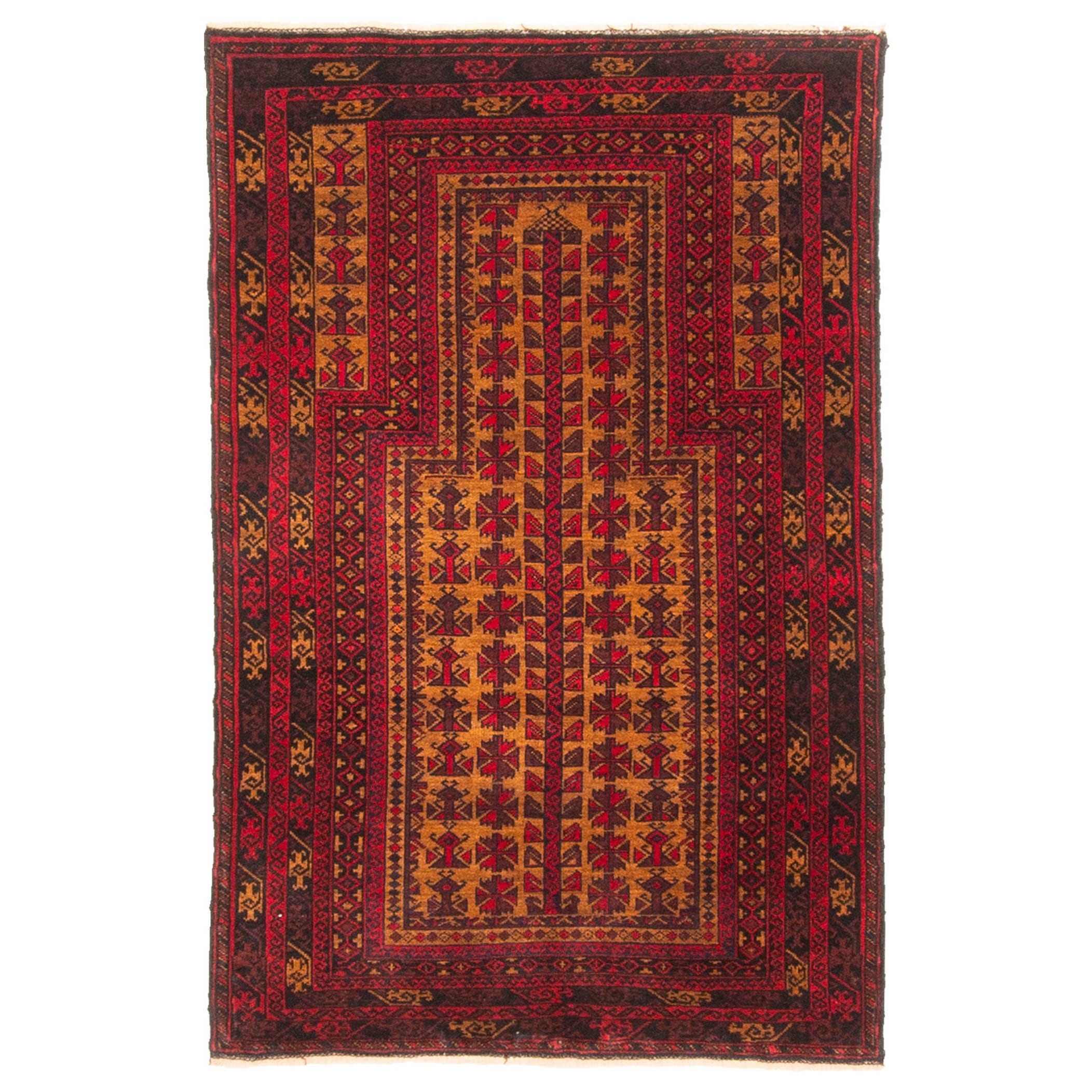 Ecarpetgallery Hand Knotted Teimani Light Brown Wool Rug 27 X 40