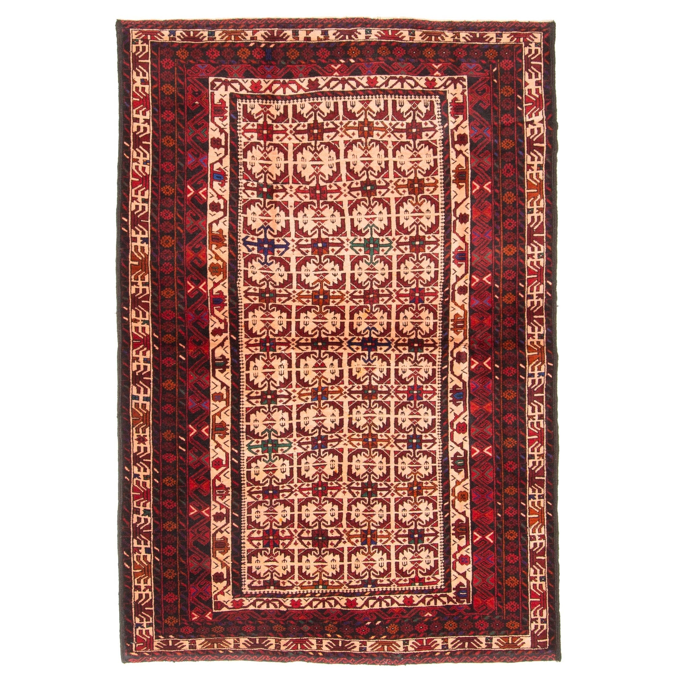 Ecarpetgallery Hand Knotted Teimani Light Brown Wool Rug 42 X 63