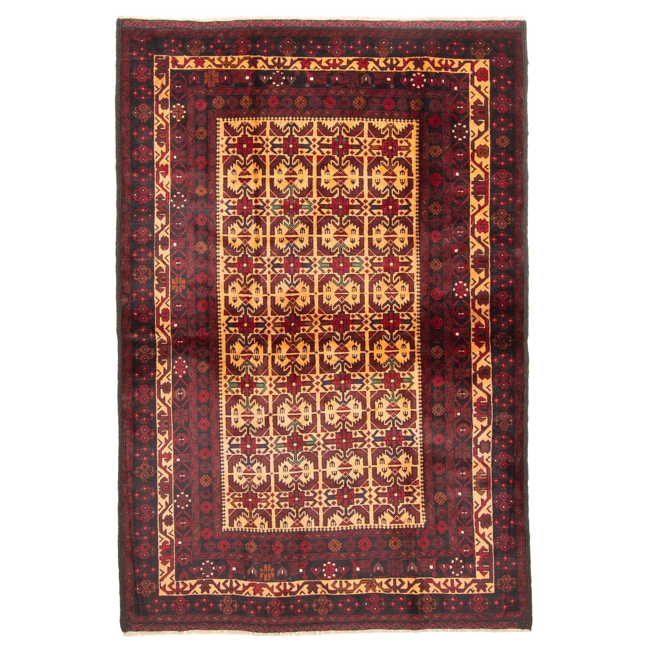 Ecarpetgallery Hand Knotted Teimani Light Brown Wool Rug 43 X 64
