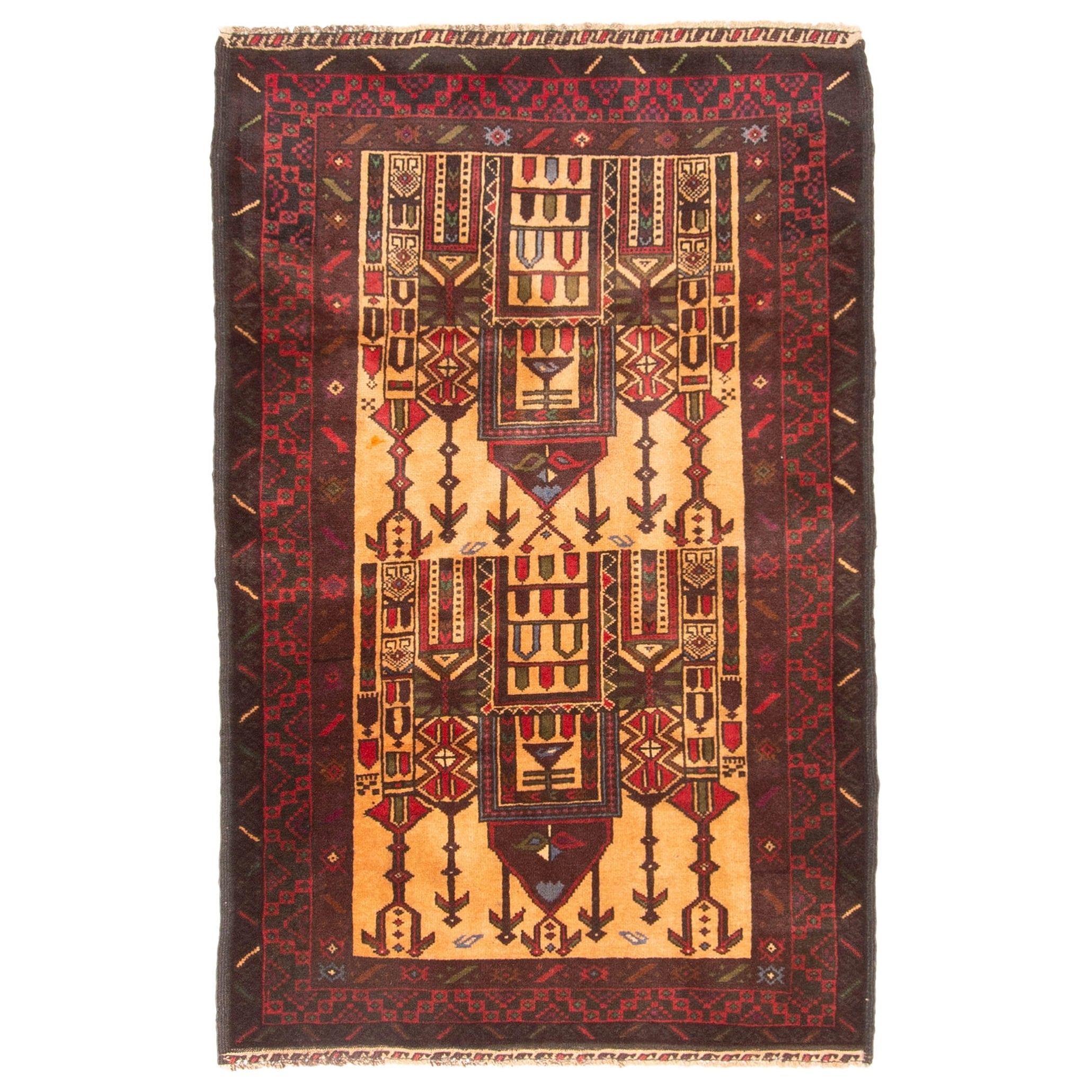 Ecarpetgallery Hand Knotted Teimani Light Brown Wool Rug 31 X 410
