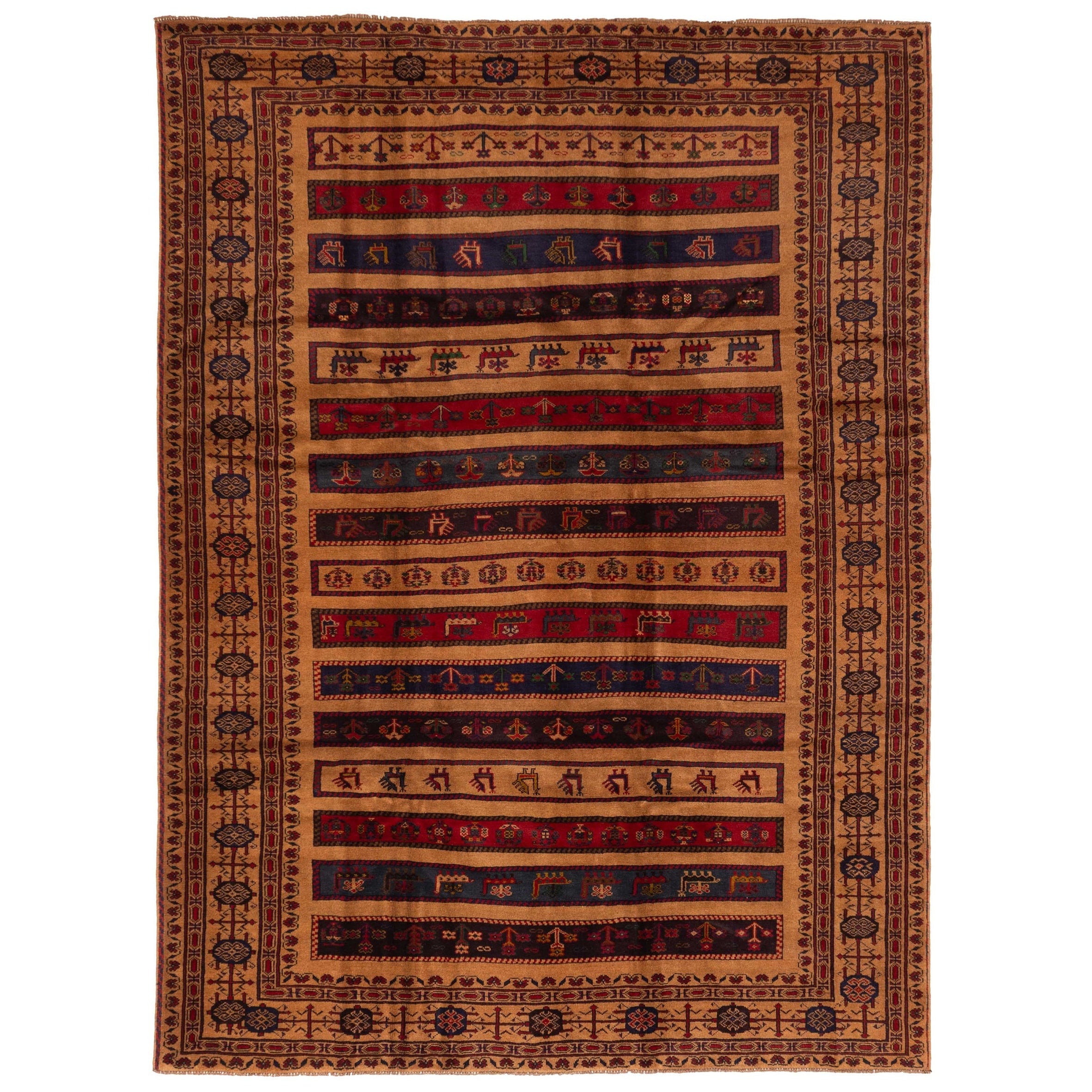 Ecarpetgallery Hand Knotted Teimani Light Brown Wool Rug 610 X 95