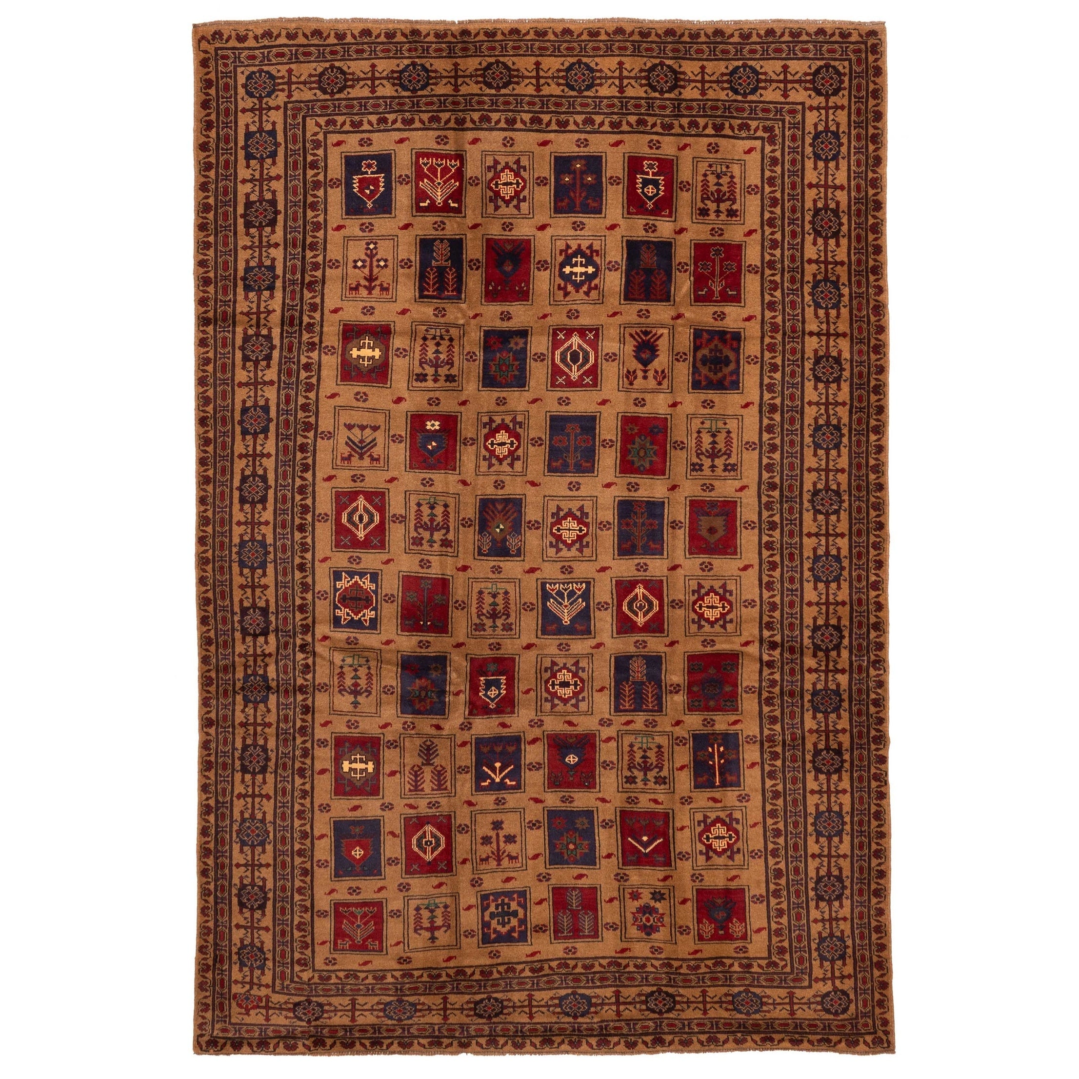 Ecarpetgallery Hand Knotted Teimani Light Brown Wool Rug 67 X 97