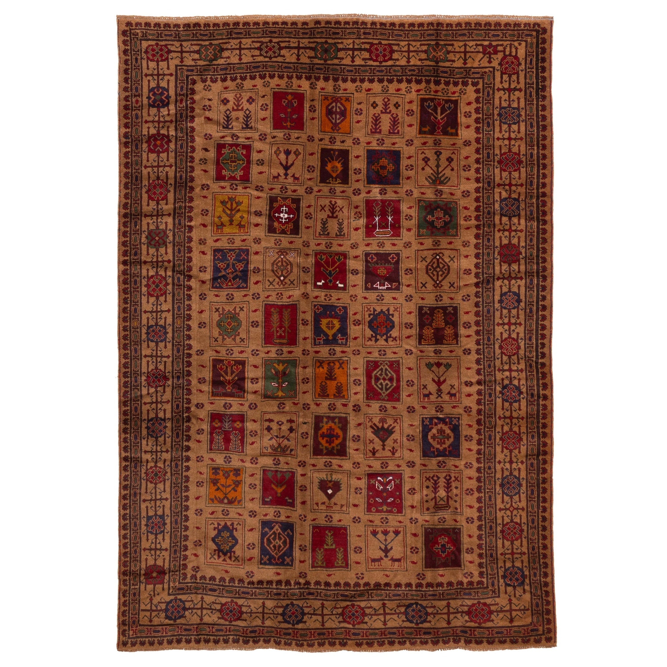 Ecarpetgallery Hand Knotted Teimani Light Brown Wool Rug 67 X 96