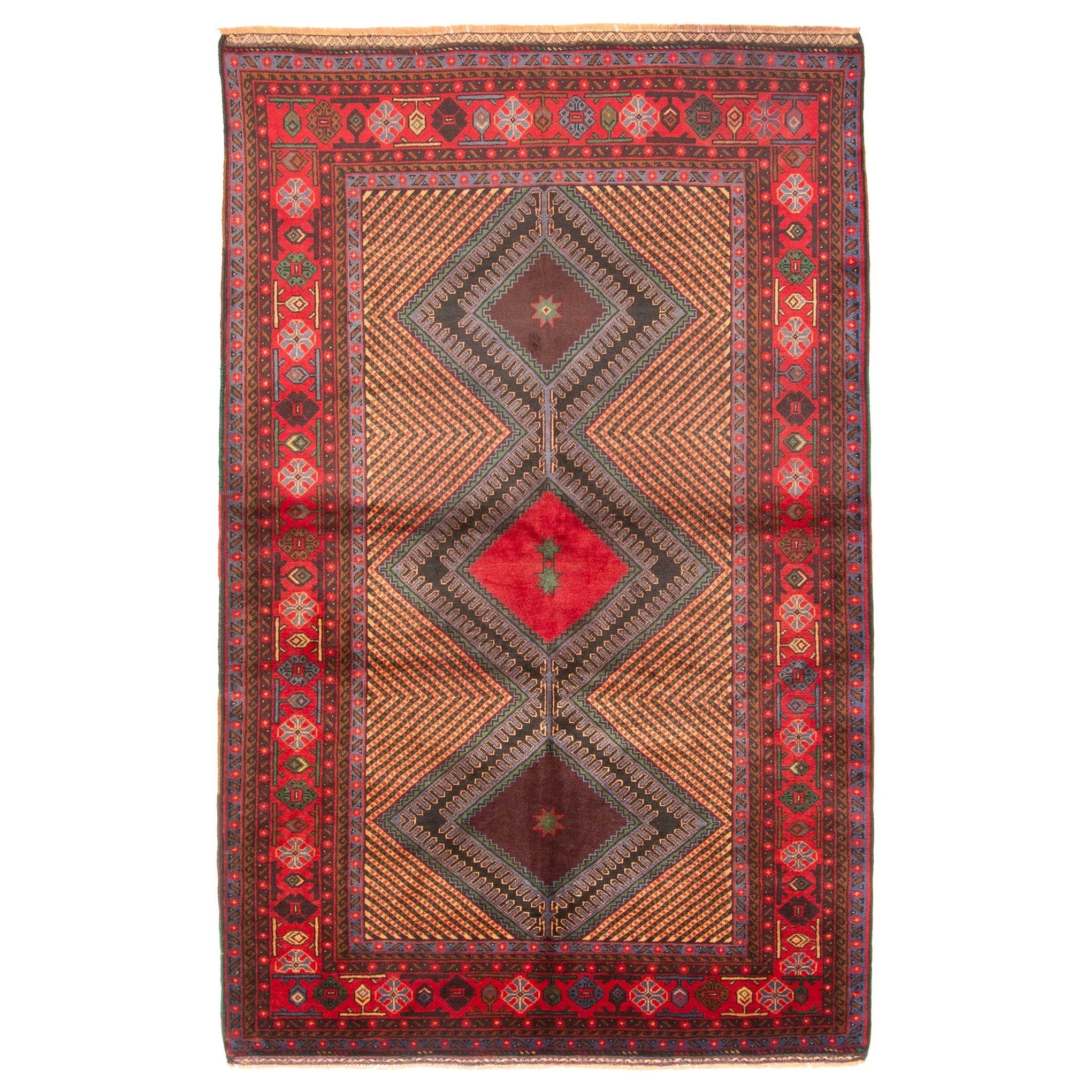 Ecarpetgallery Hand Knotted Teimani Light Brown Wool Rug 40 X 65
