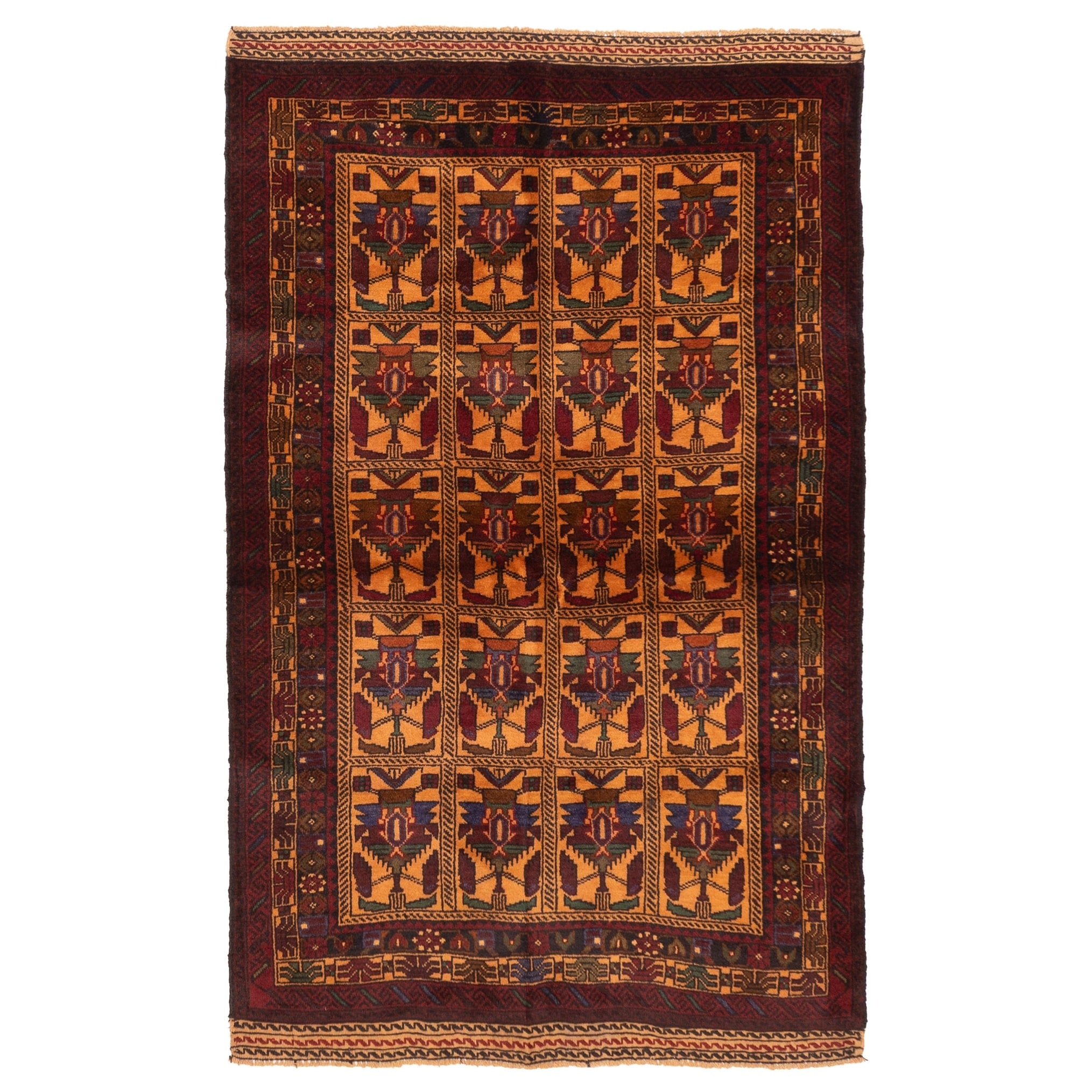 Ecarpetgallery Hand Knotted Teimani Light Orange Wool Rug 39 X 61