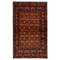 Ecarpetgallery Hand Knotted Teimani Orange Wool Rug 39 X 61