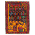Ecarpetgallery Hand Knotted Teimani Orange Wool Rug 37 X 52