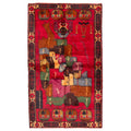 Ecarpetgallery Hand Knotted Teimani Red Wool Rug 35 X 511