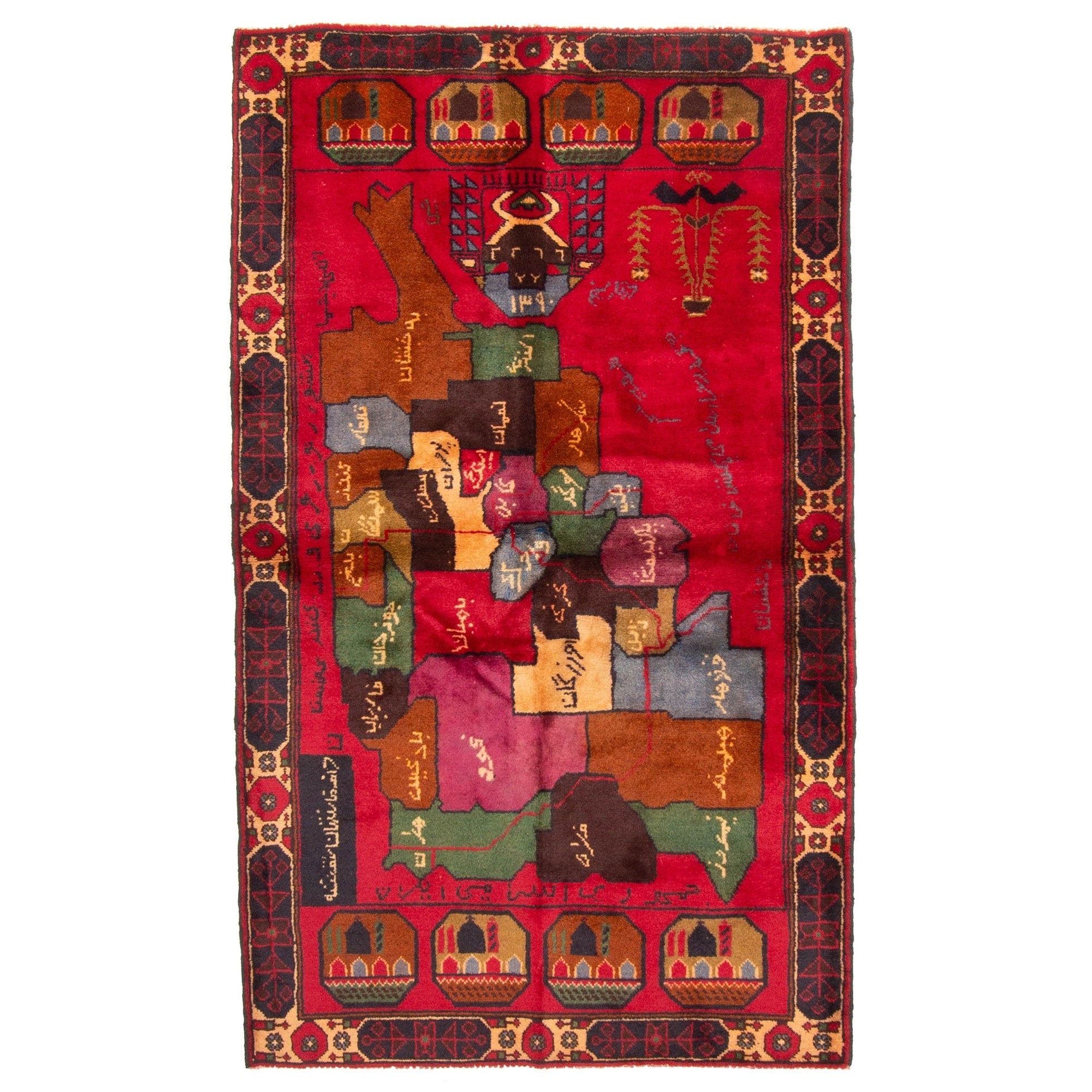 Ecarpetgallery Hand Knotted Teimani Red Wool Rug 35 X 511