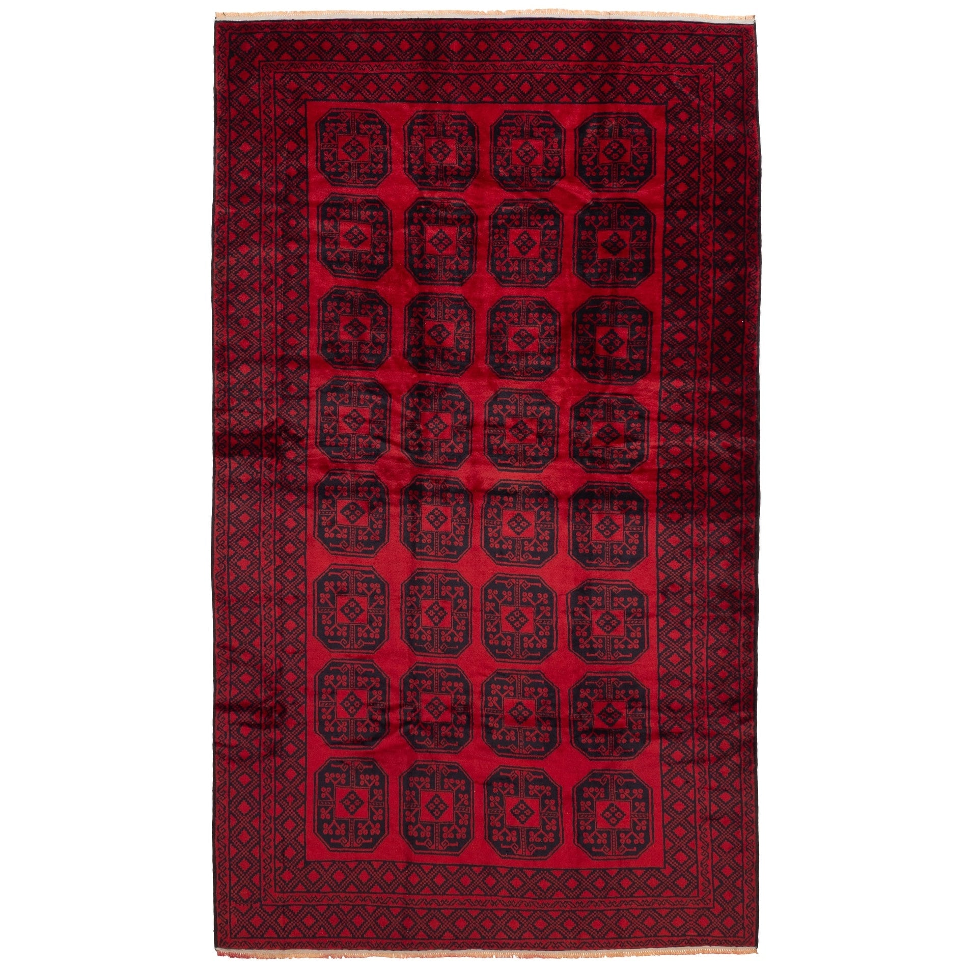 Ecarpetgallery Hand Knotted Teimani Red Wool Rug 67 X 113