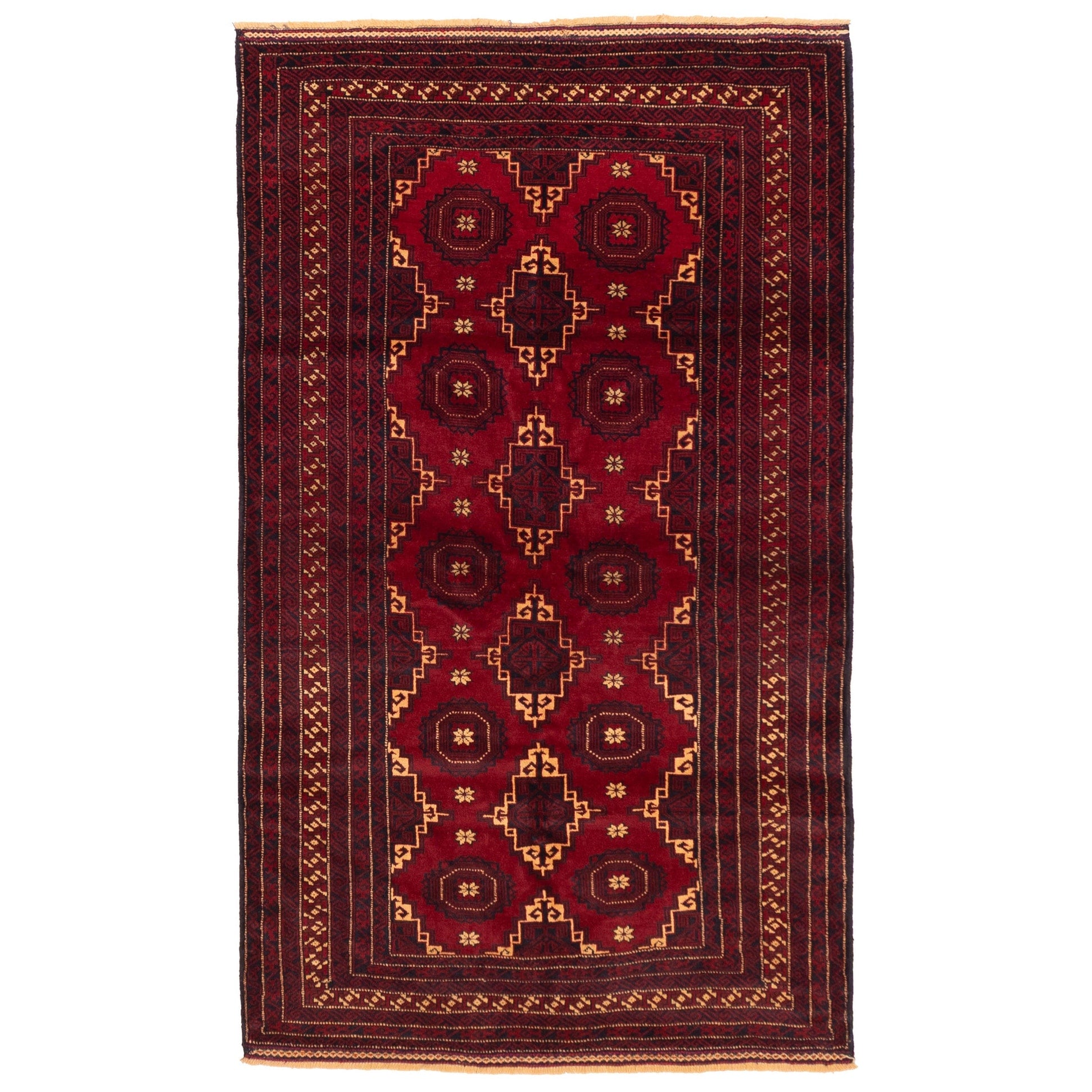 Ecarpetgallery Hand Knotted Teimani Red Wool Rug 310 X 66
