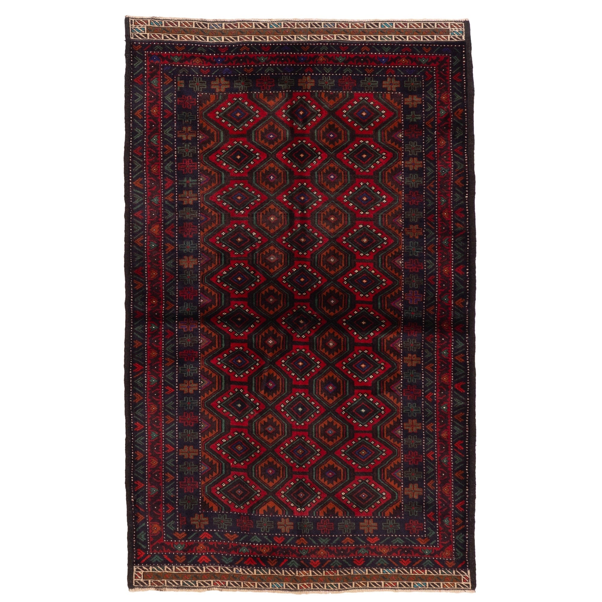 Ecarpetgallery Hand Knotted Teimani Red Wool Rug 311 X 65