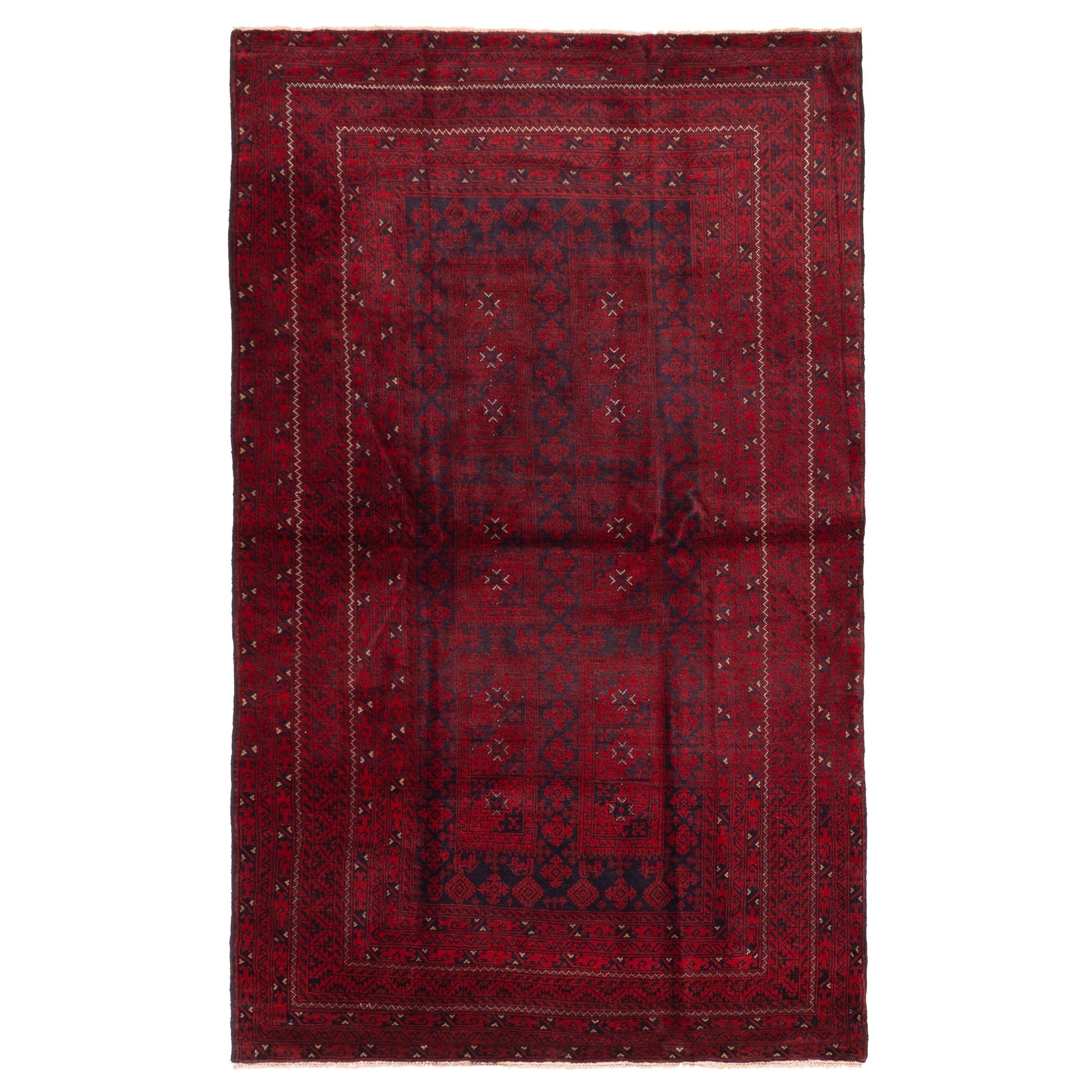 Ecarpetgallery Hand Knotted Teimani Red Wool Rug 43 X 73