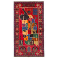 Ecarpetgallery Hand Knotted Teimani Red Wool Rug 35 X 66