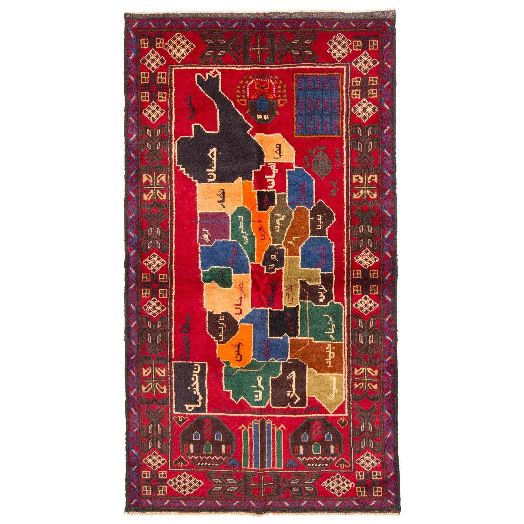 Ecarpetgallery Hand Knotted Teimani Red Wool Rug 35 X 66
