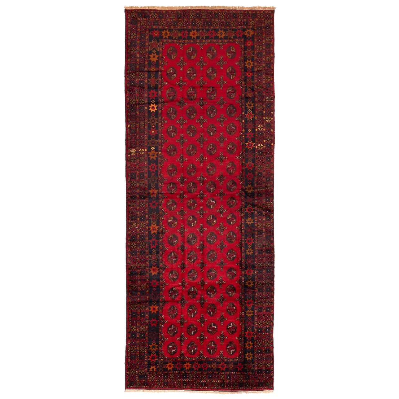 Ecarpetgallery Hand Knotted Teimani Red Wool Rug 410 X 130