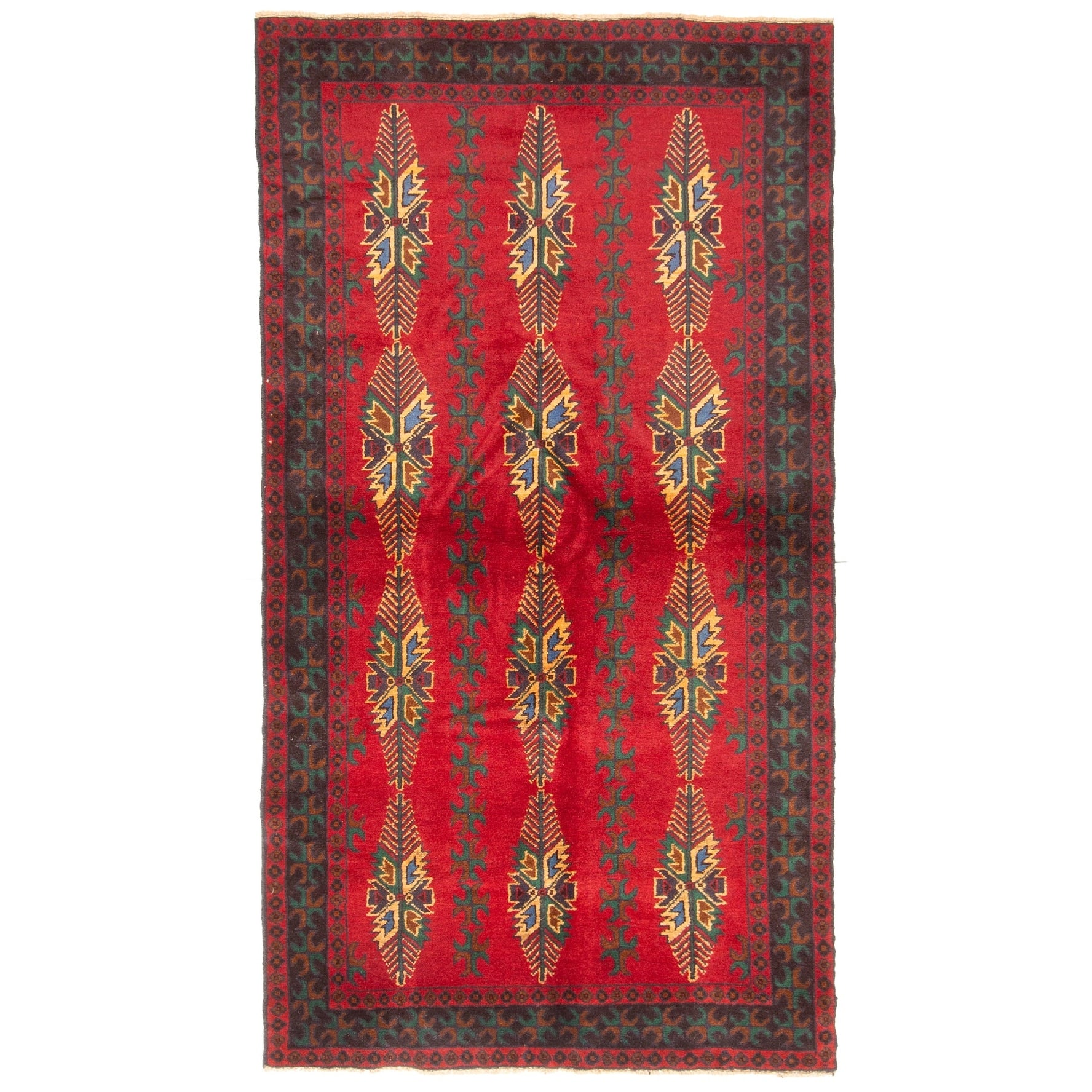 Ecarpetgallery Hand Knotted Teimani Red Wool Rug 310 X 73