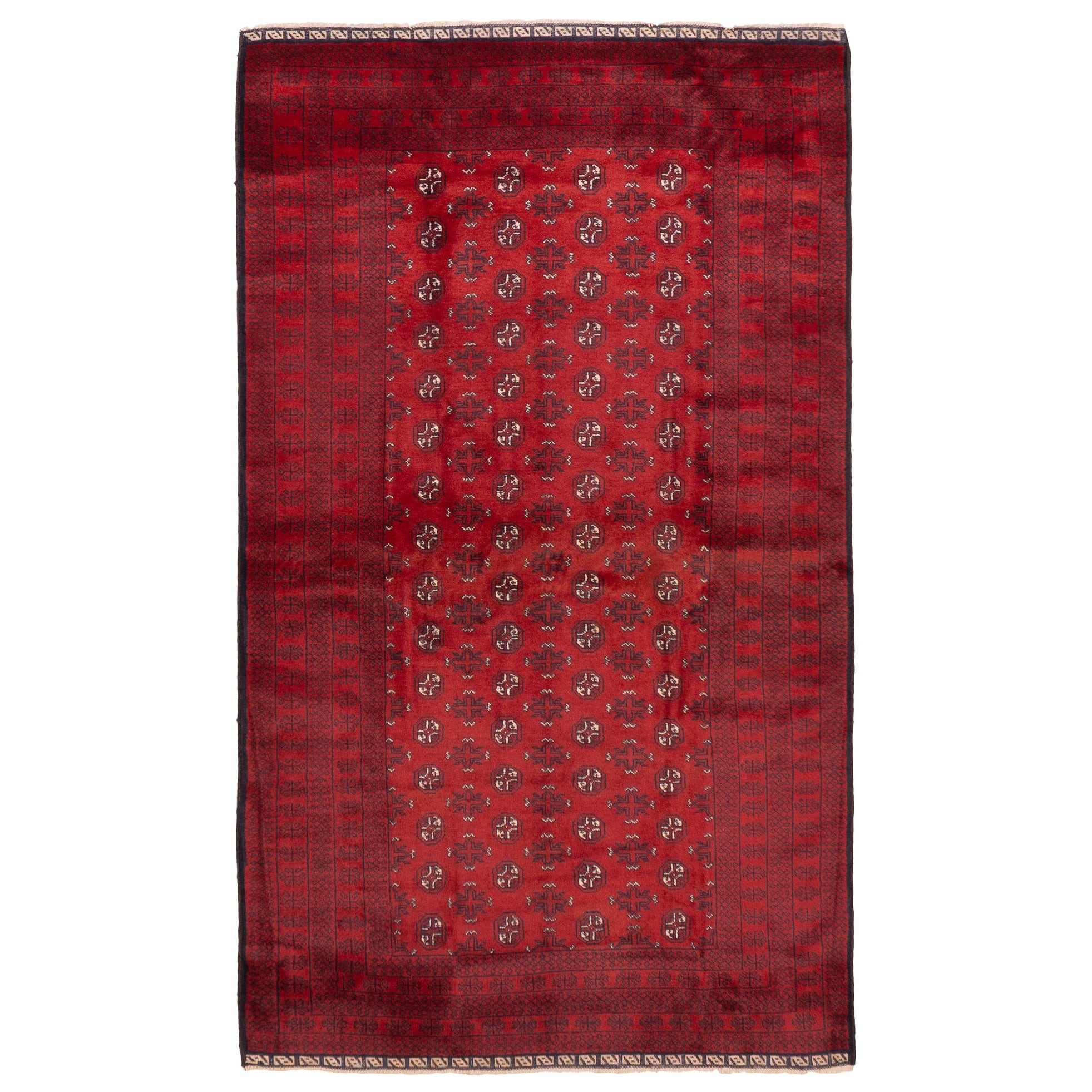 Ecarpetgallery Hand Knotted Teimani Red Wool Rug 44 X 77