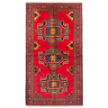 Ecarpetgallery Hand Knotted Teimani Red Wool Rug 34 X 64