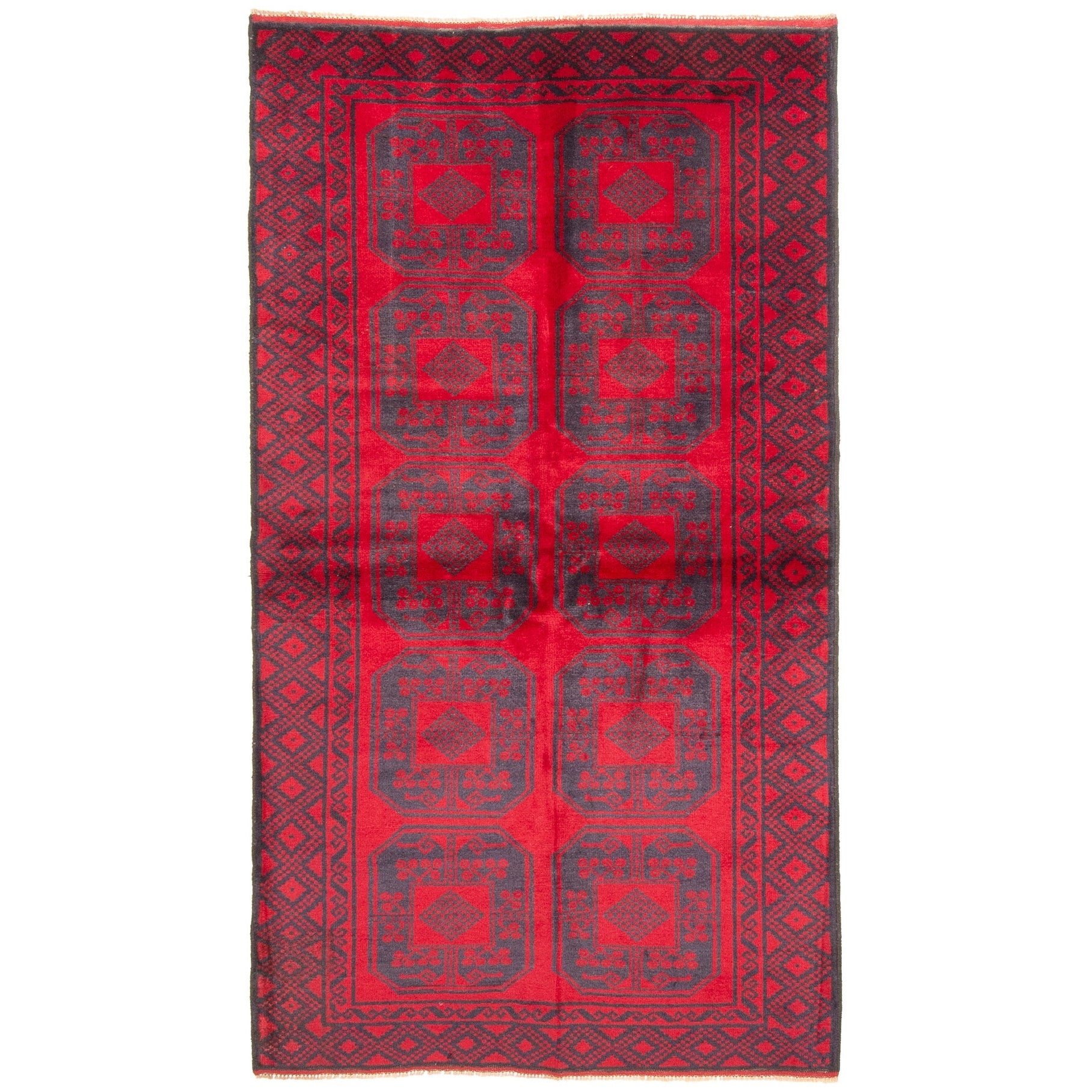Ecarpetgallery Hand Knotted Teimani Red Wool Rug 35 X 64