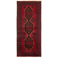 Ecarpetgallery Hand Knotted Teimani Red Wool Rug 52 X 126