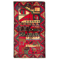 Ecarpetgallery Hand Knotted Teimani Red Wool Rug 34 X 65