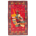 Ecarpetgallery Hand Knotted Teimani Red Wool Rug 35 X 64