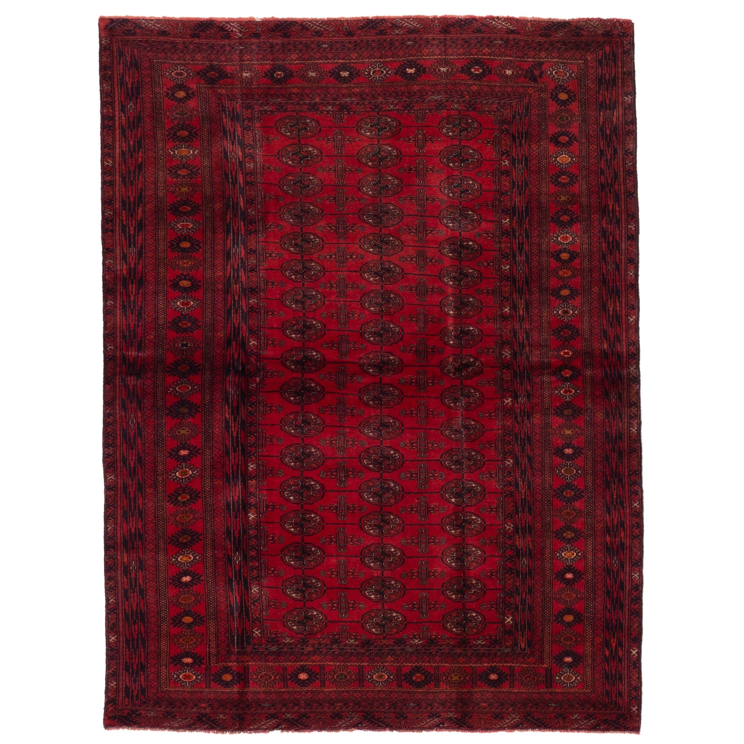Ecarpetgallery Hand Knotted Teimani Red Wool Rug 44 X 59