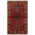 Ecarpetgallery Hand Knotted Teimani Red Wool Rug 40 X 67