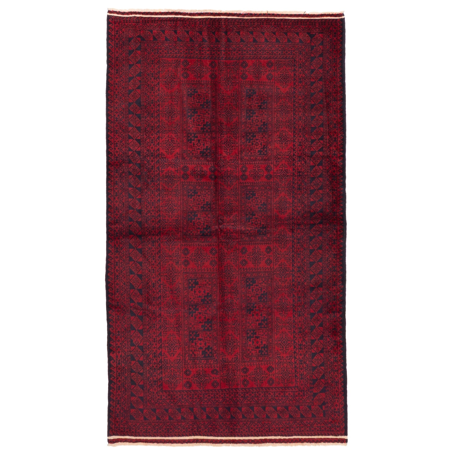 Ecarpetgallery Hand Knotted Teimani Red Wool Rug 42 X 77