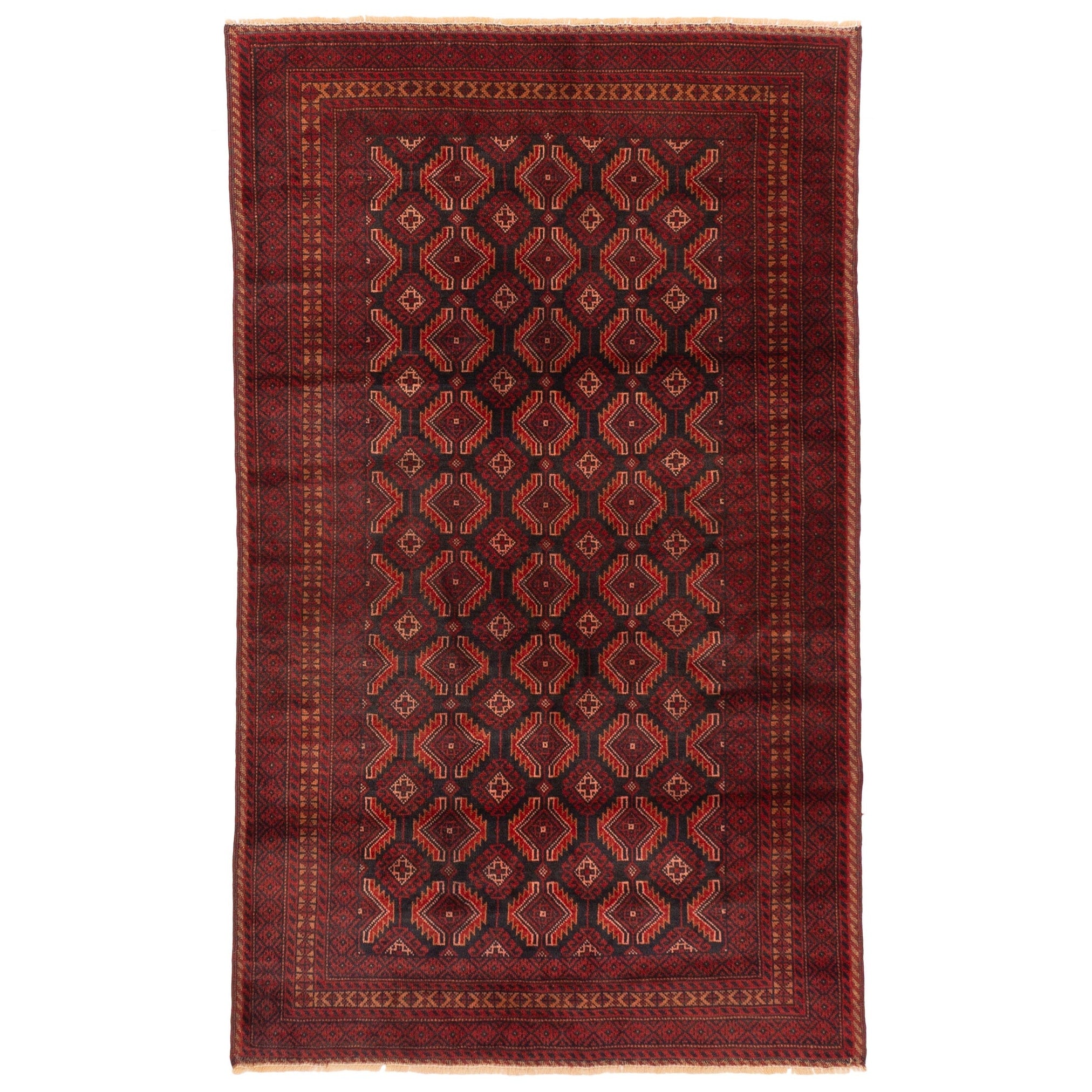 Ecarpetgallery Hand Knotted Teimani Red Wool Rug 310 X 63