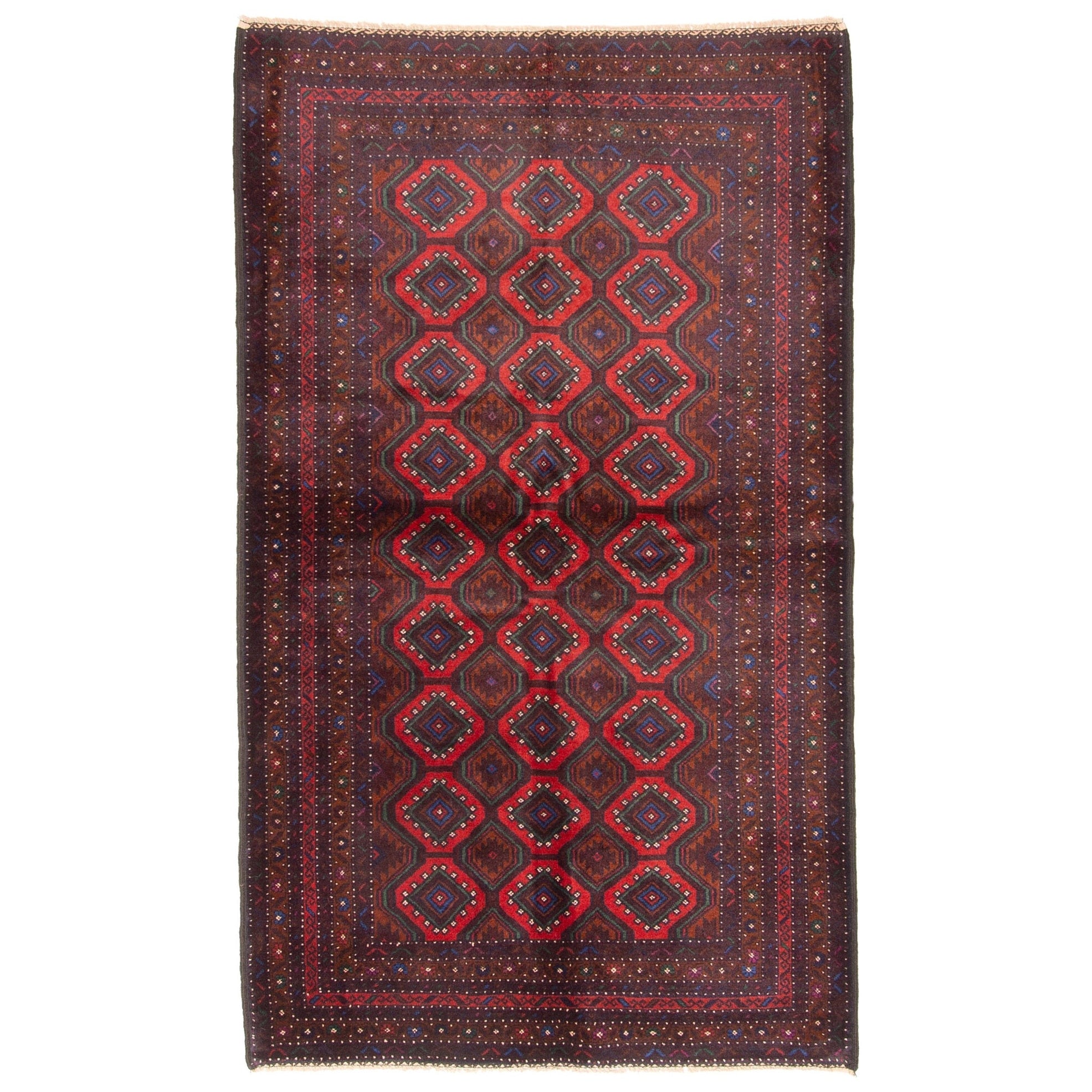 Ecarpetgallery Hand Knotted Teimani Red Wool Rug 310 X 66