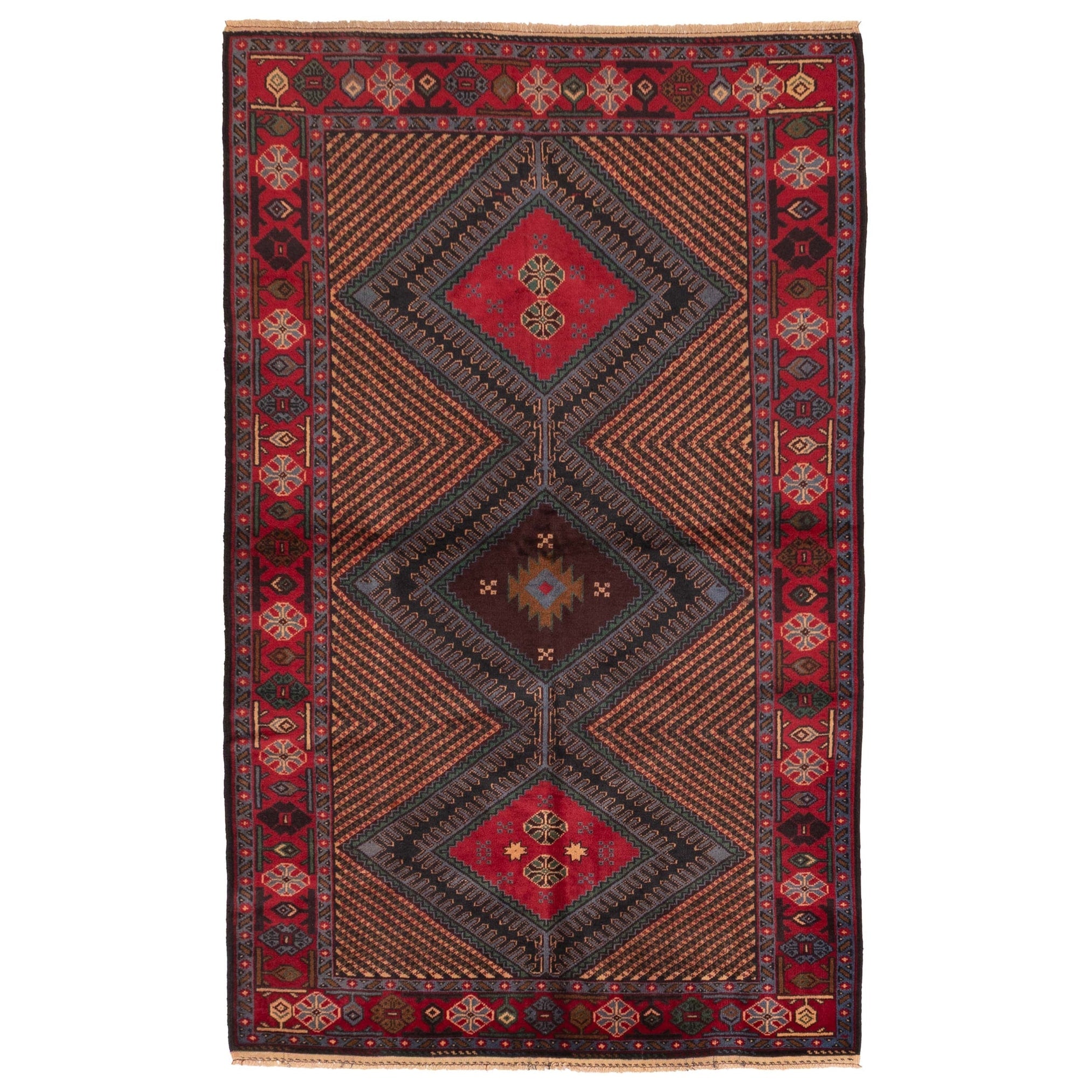 Ecarpetgallery Hand Knotted Teimani Red Wool Rug 311 X 67
