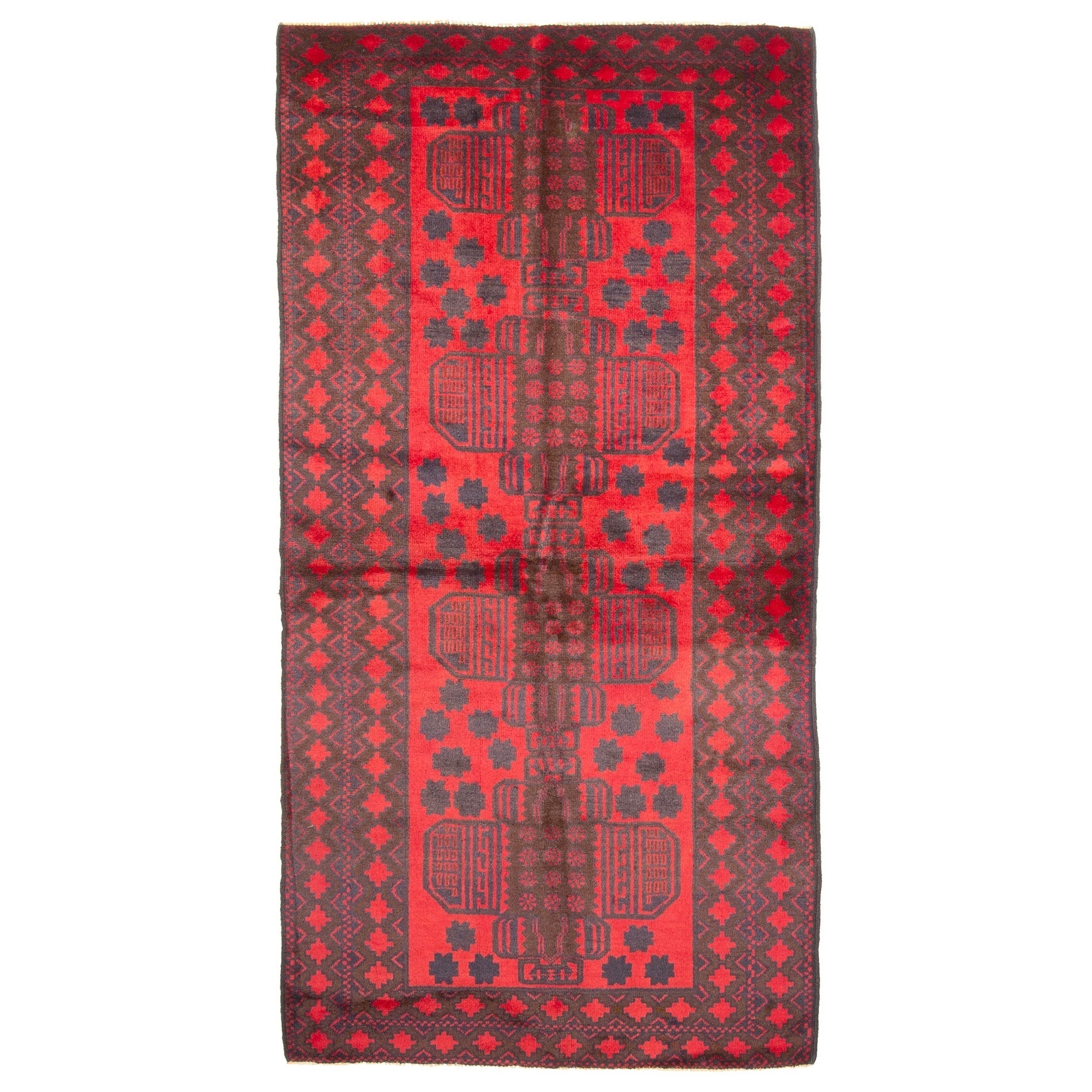 Ecarpetgallery Hand Knotted Teimani Red Wool Rug 34 X 67