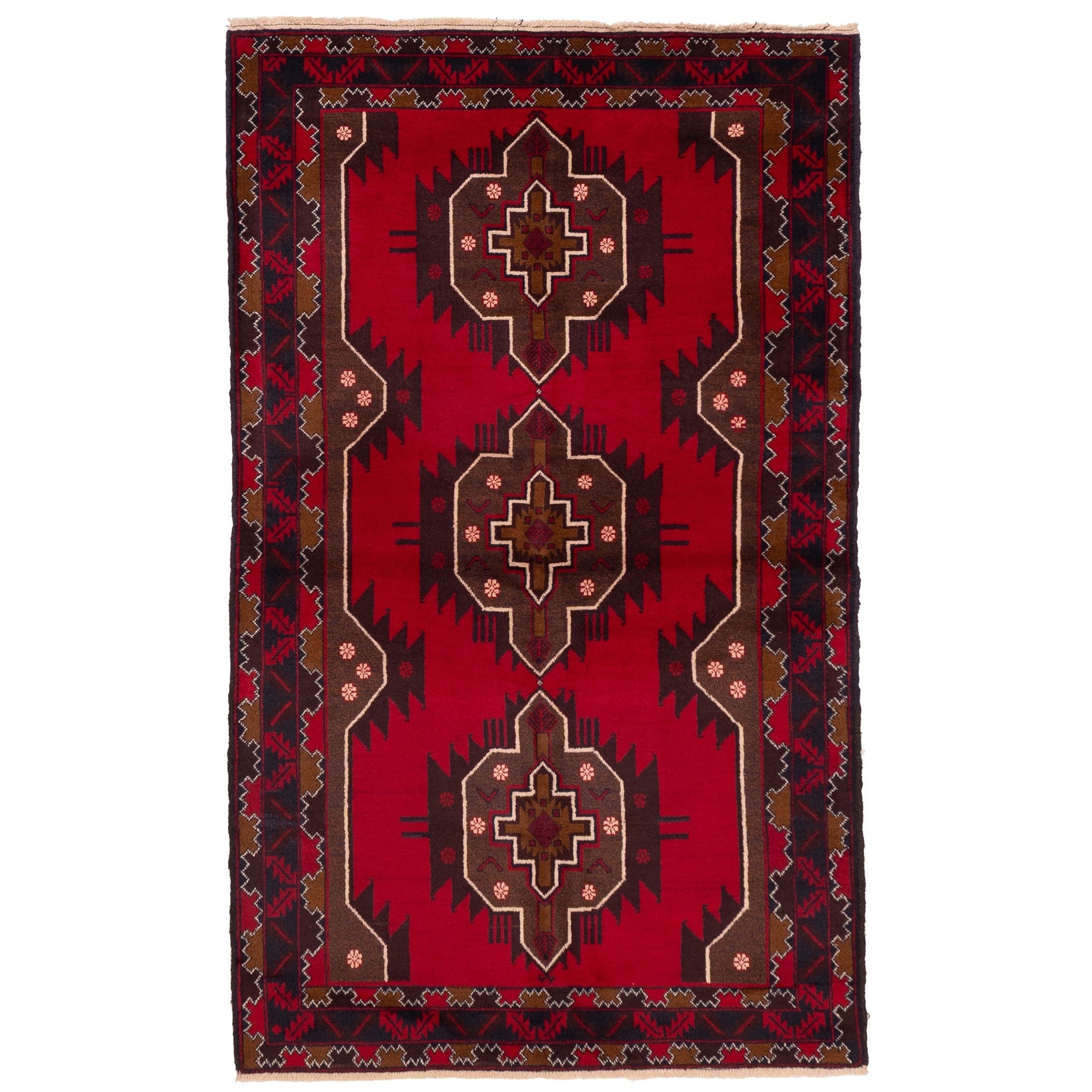 Ecarpetgallery Hand Knotted Teimani Red Wool Rug 310 X 67