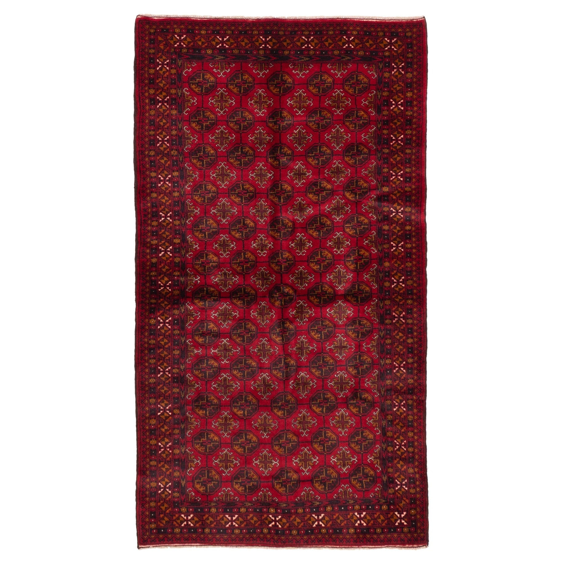 Ecarpetgallery Hand Knotted Teimani Red Wool Rug 41 X 75