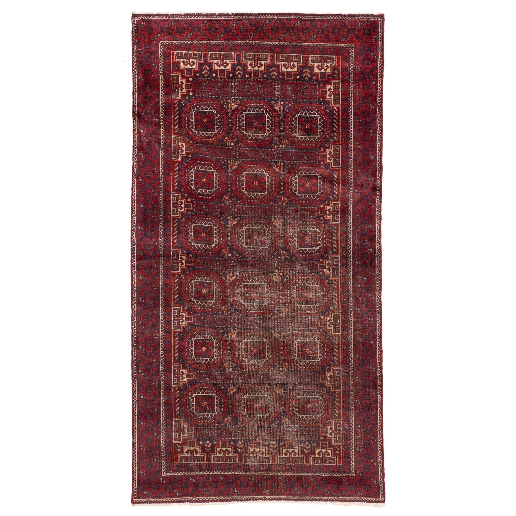 Ecarpetgallery Hand Knotted Teimani Red Wool Rug 32 X 63
