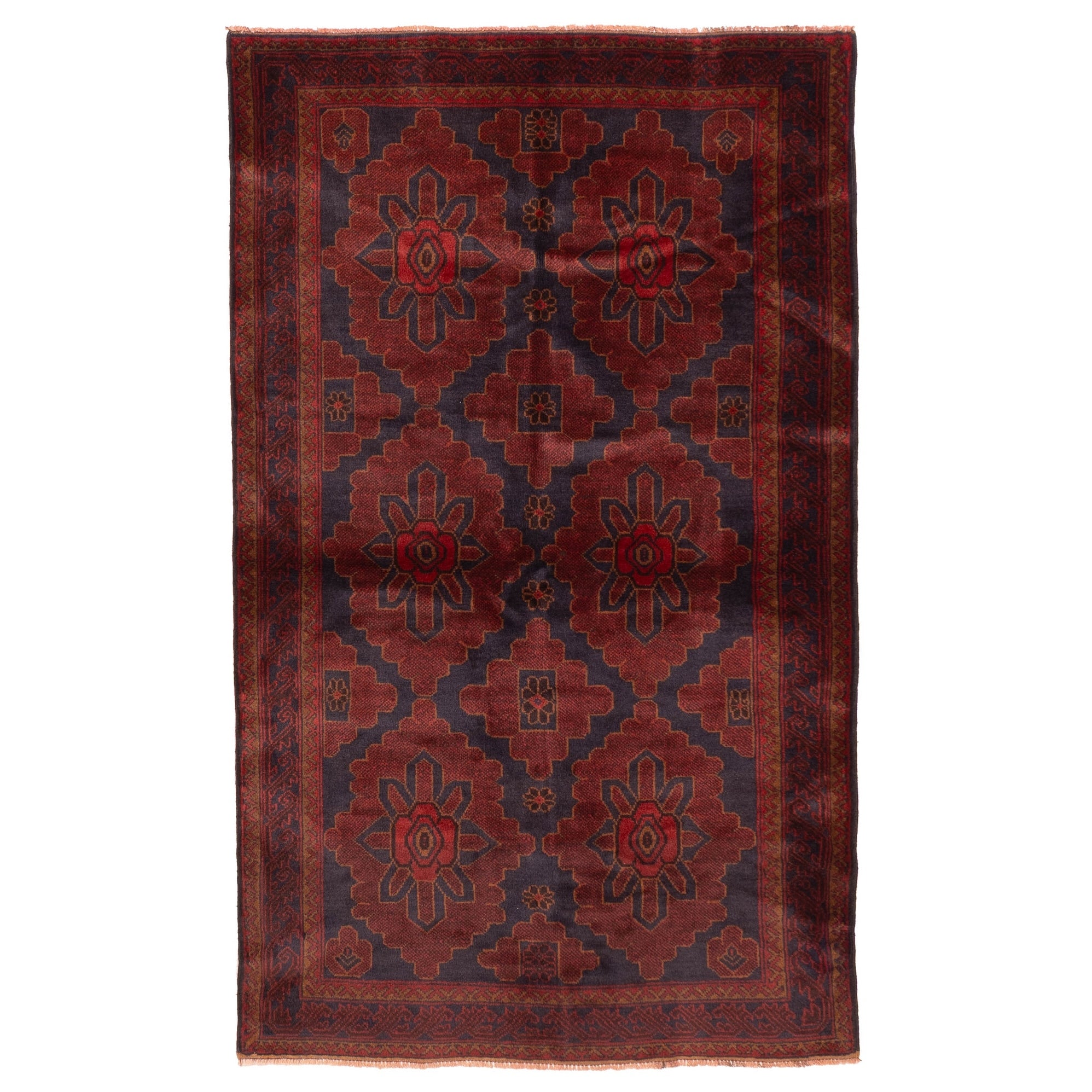 Ecarpetgallery Hand Knotted Teimani Red Wool Rug 311 X 68