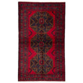Ecarpetgallery Hand Knotted Teimani Red Wool Rug 40 X 69