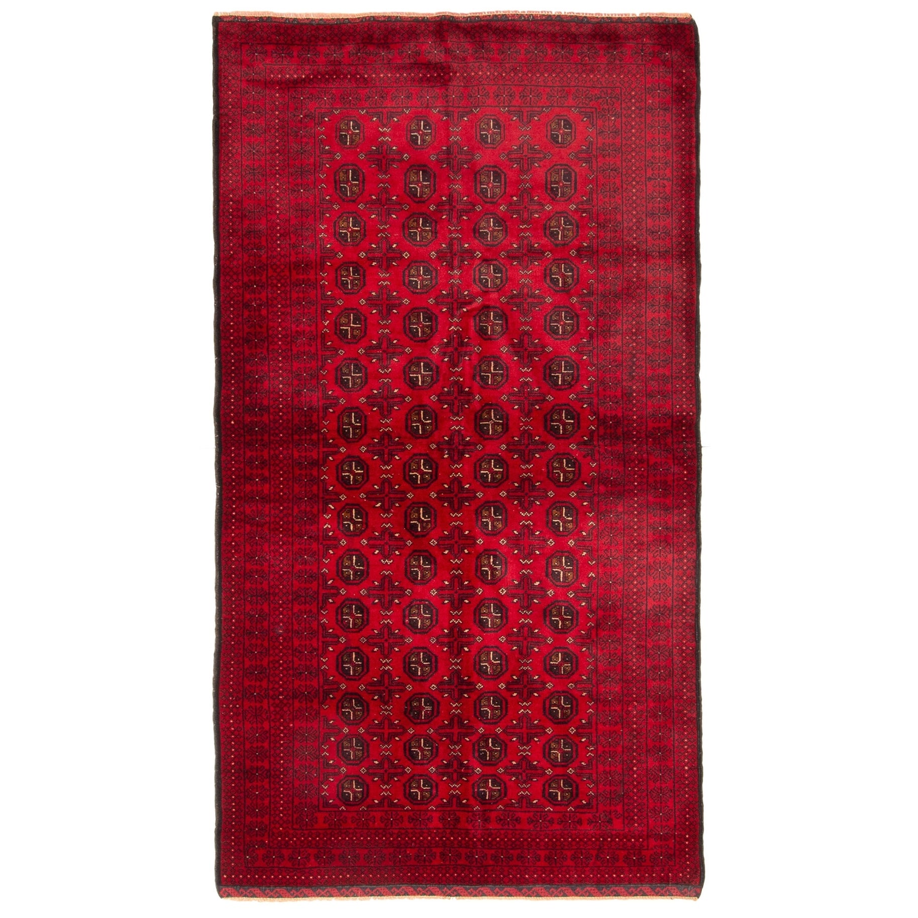 Ecarpetgallery Hand Knotted Teimani Red Wool Rug 38 X 69