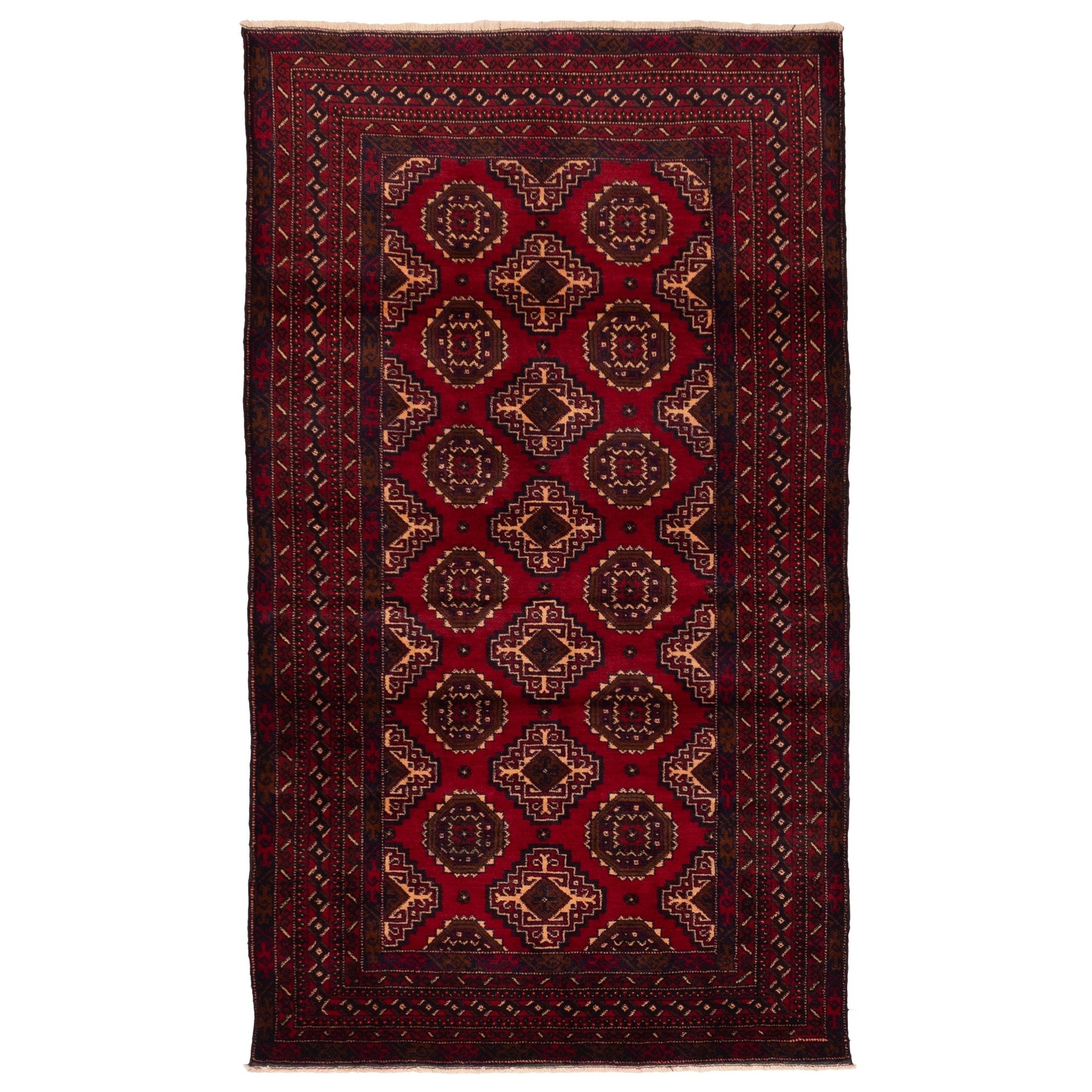 Ecarpetgallery Hand Knotted Teimani Red Wool Rug 310 X 67