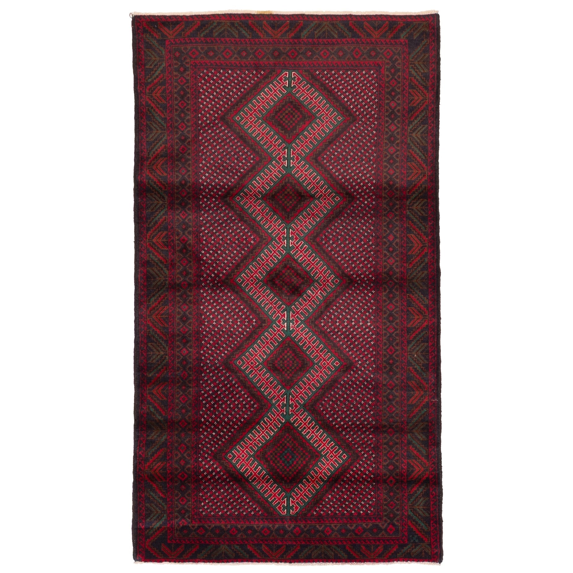 Ecarpetgallery Hand Knotted Teimani Red Wool Rug 310 X 611