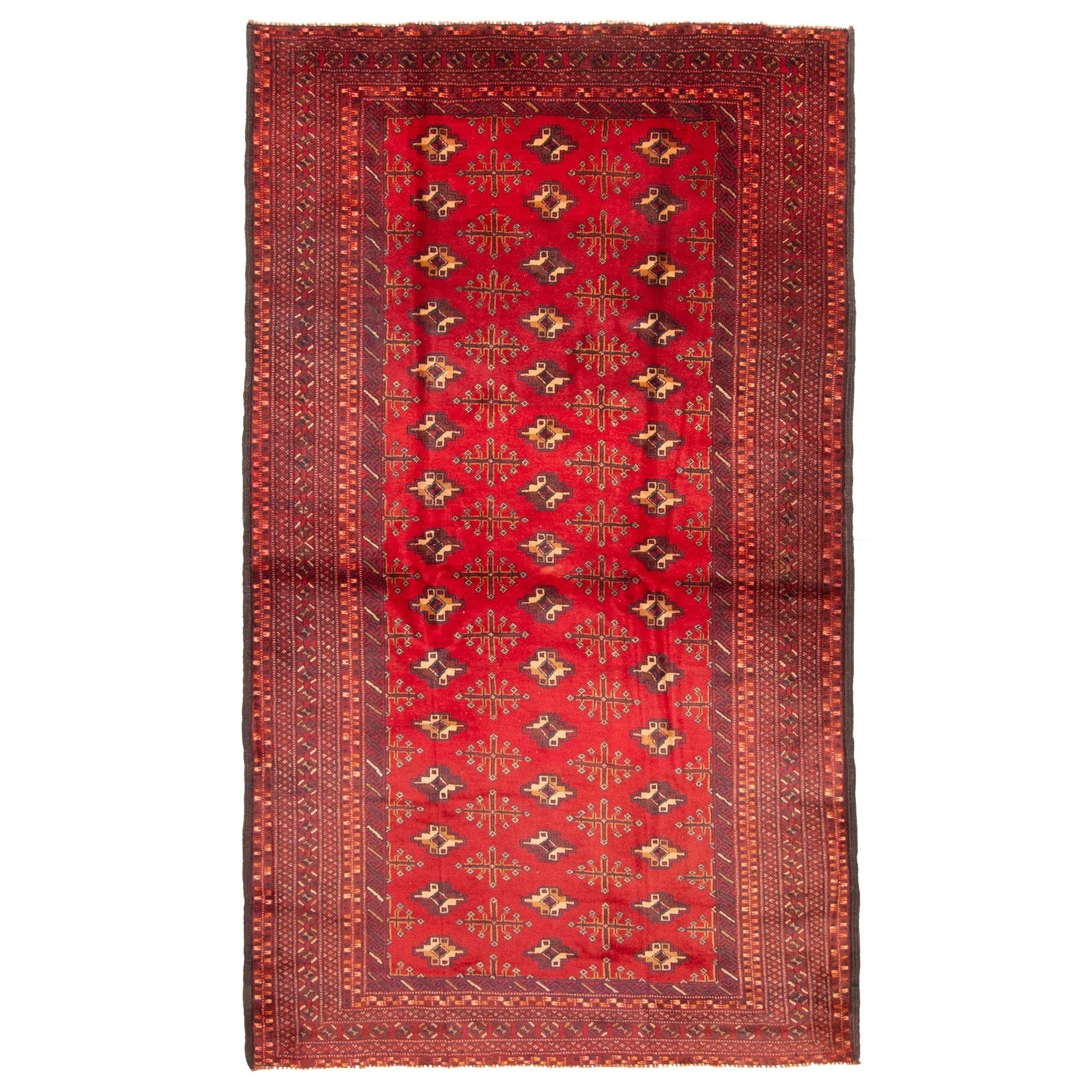 Ecarpetgallery Hand Knotted Teimani Red Wool Rug 41 X 70