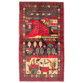 Ecarpetgallery Hand Knotted Teimani Red Wool Rug 37 X 63
