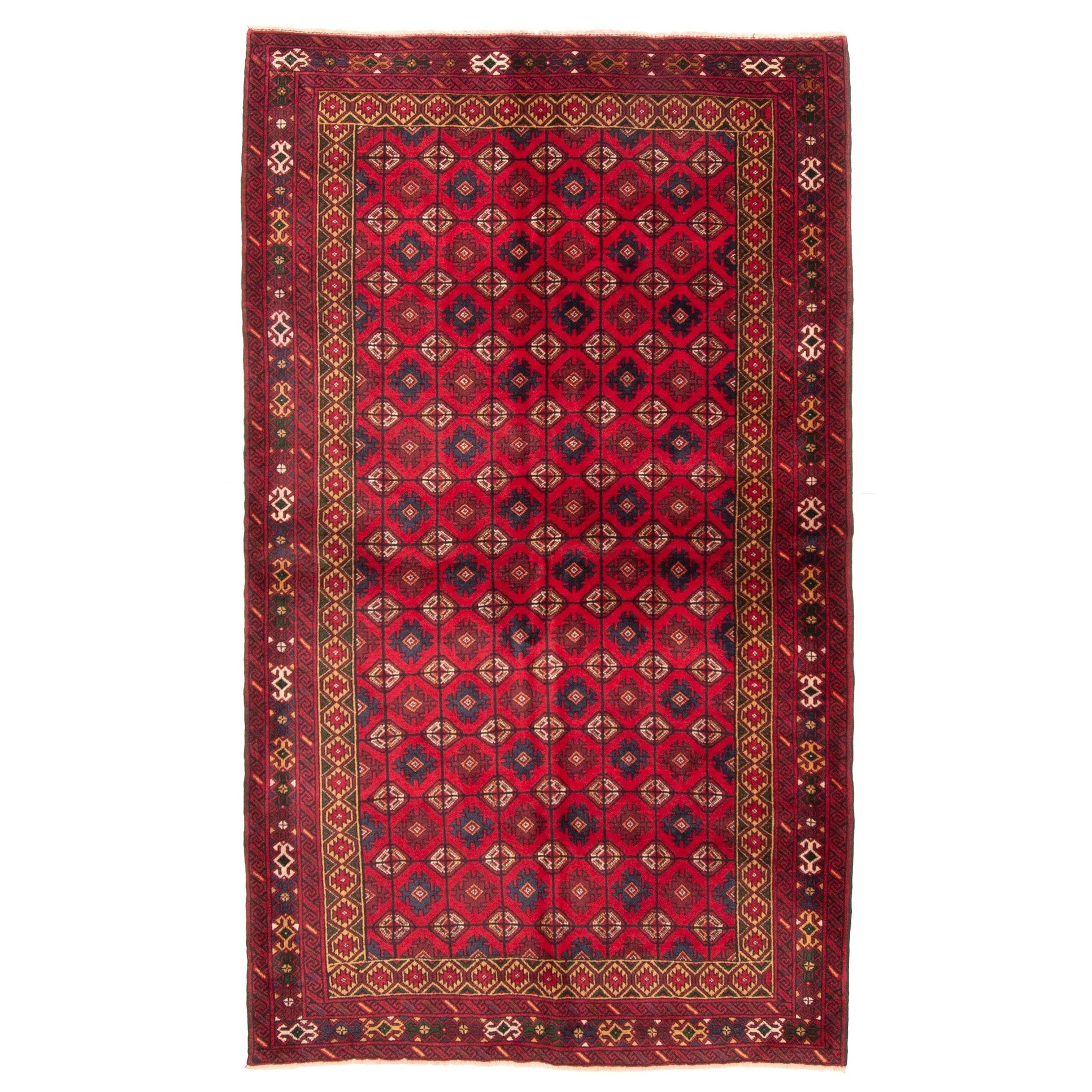 Ecarpetgallery Hand Knotted Teimani Red Wool Rug 310 X 69