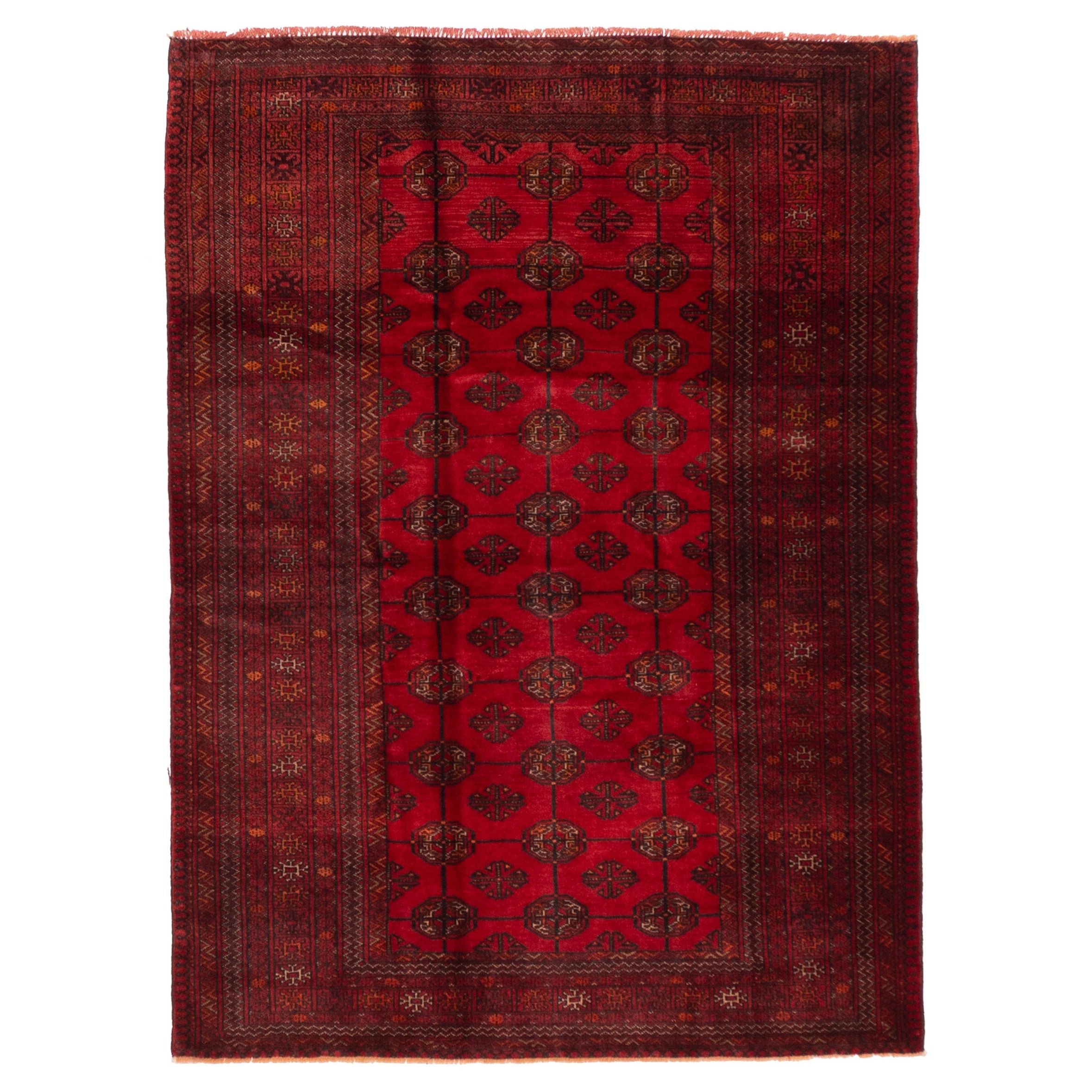 Ecarpetgallery Hand Knotted Teimani Red Wool Rug 42 X 61