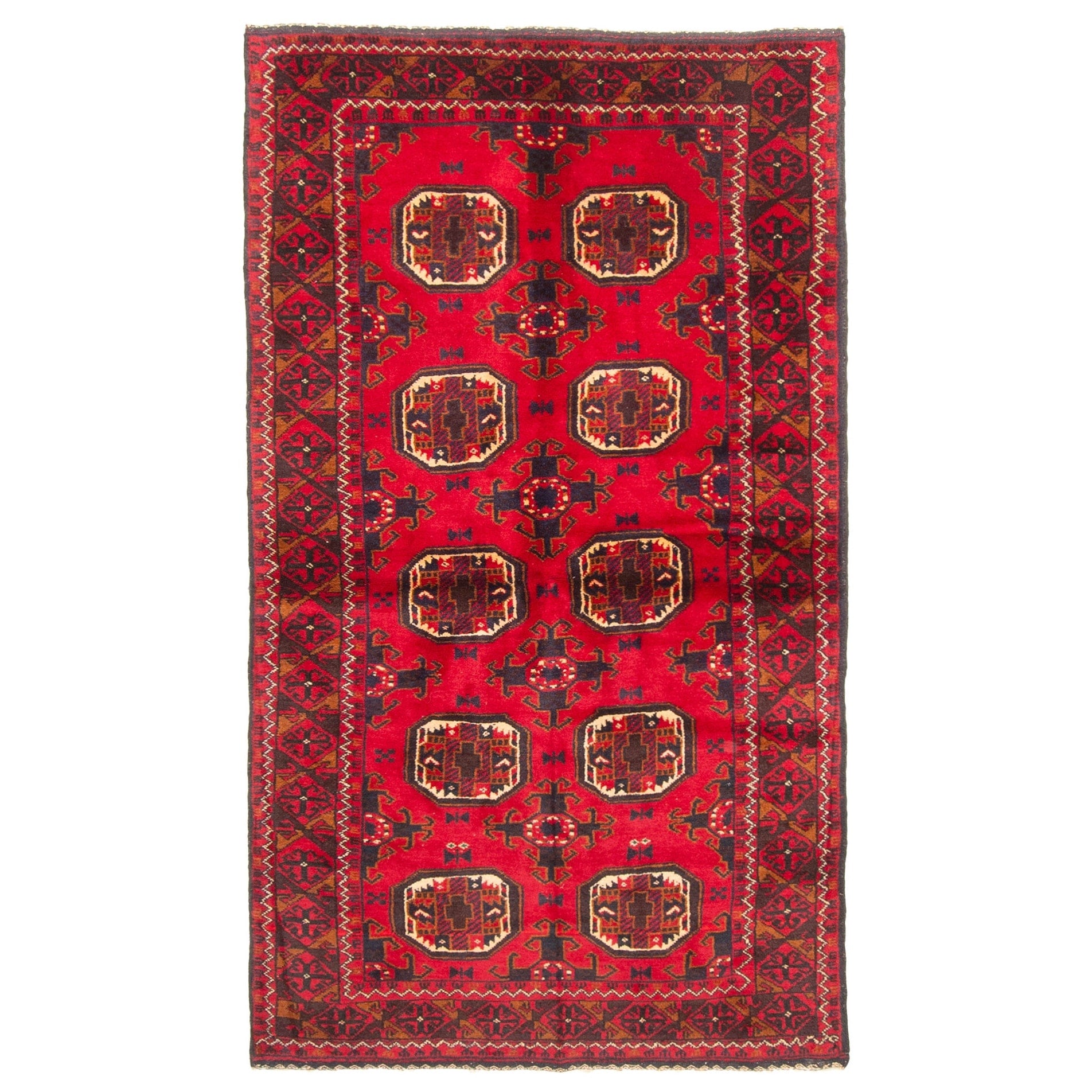 Ecarpetgallery Hand Knotted Teimani Red Wool Rug 31 X 58