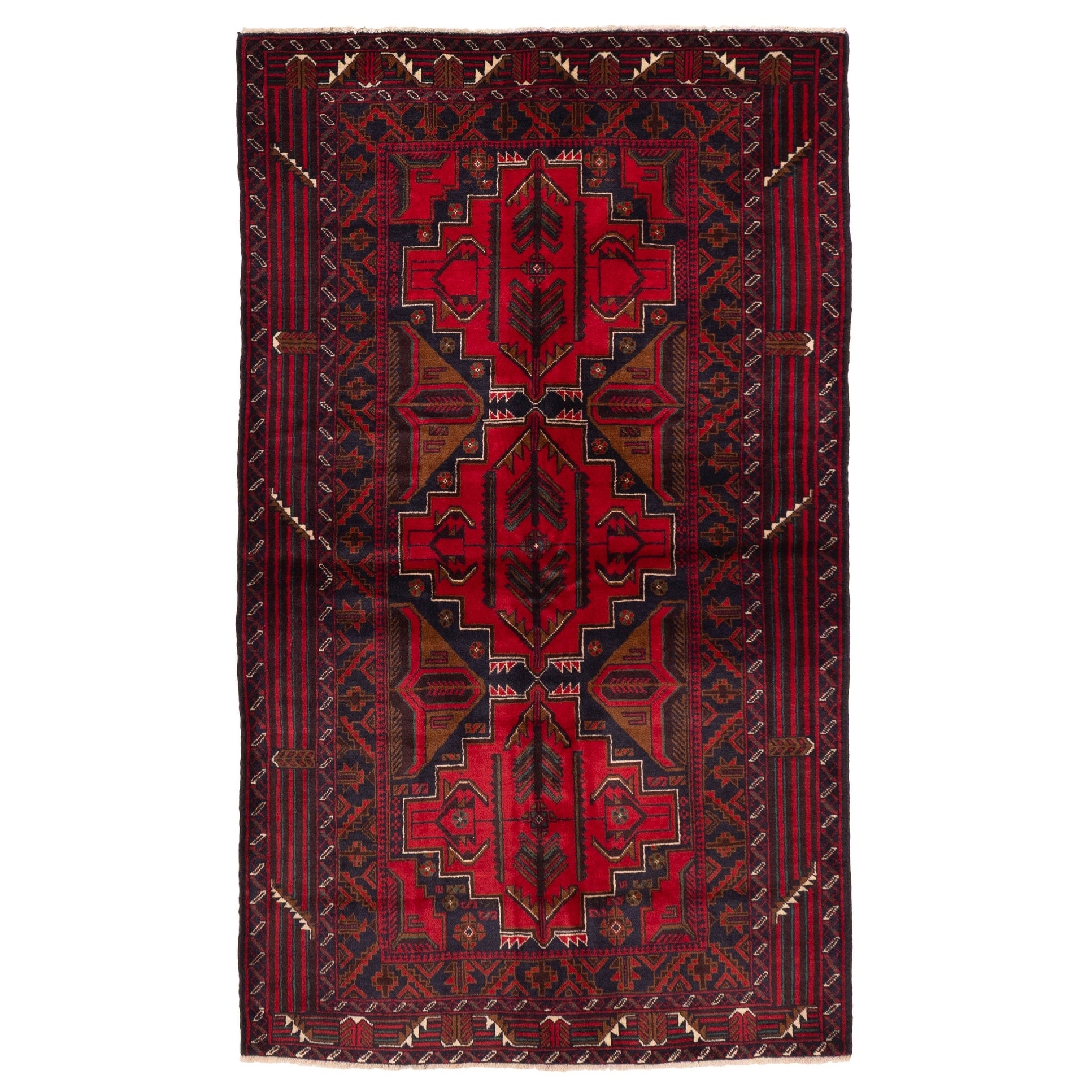 Ecarpetgallery Hand Knotted Teimani Red Wool Rug 310 X 67