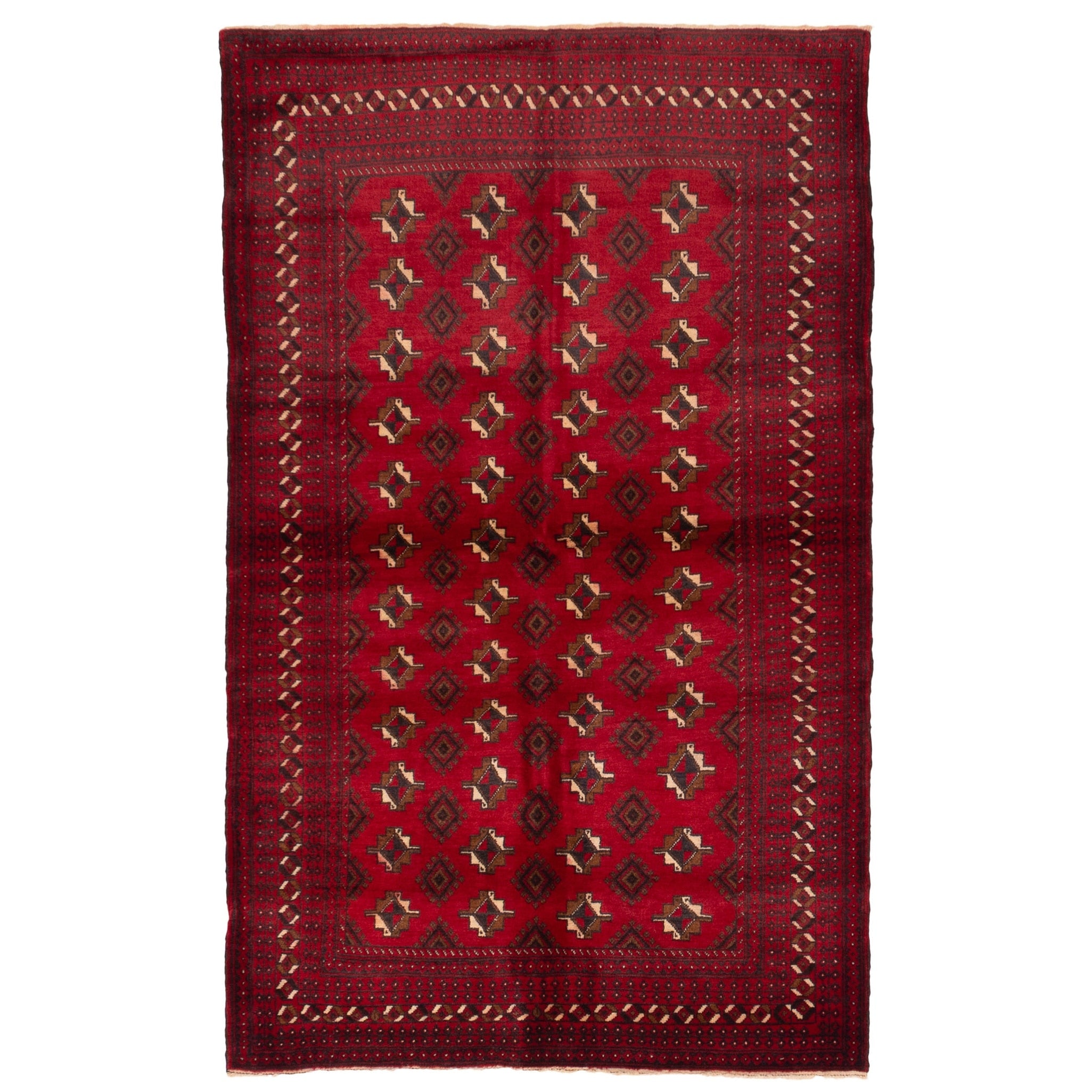 Ecarpetgallery Hand Knotted Teimani Red Wool Rug 40 X 64